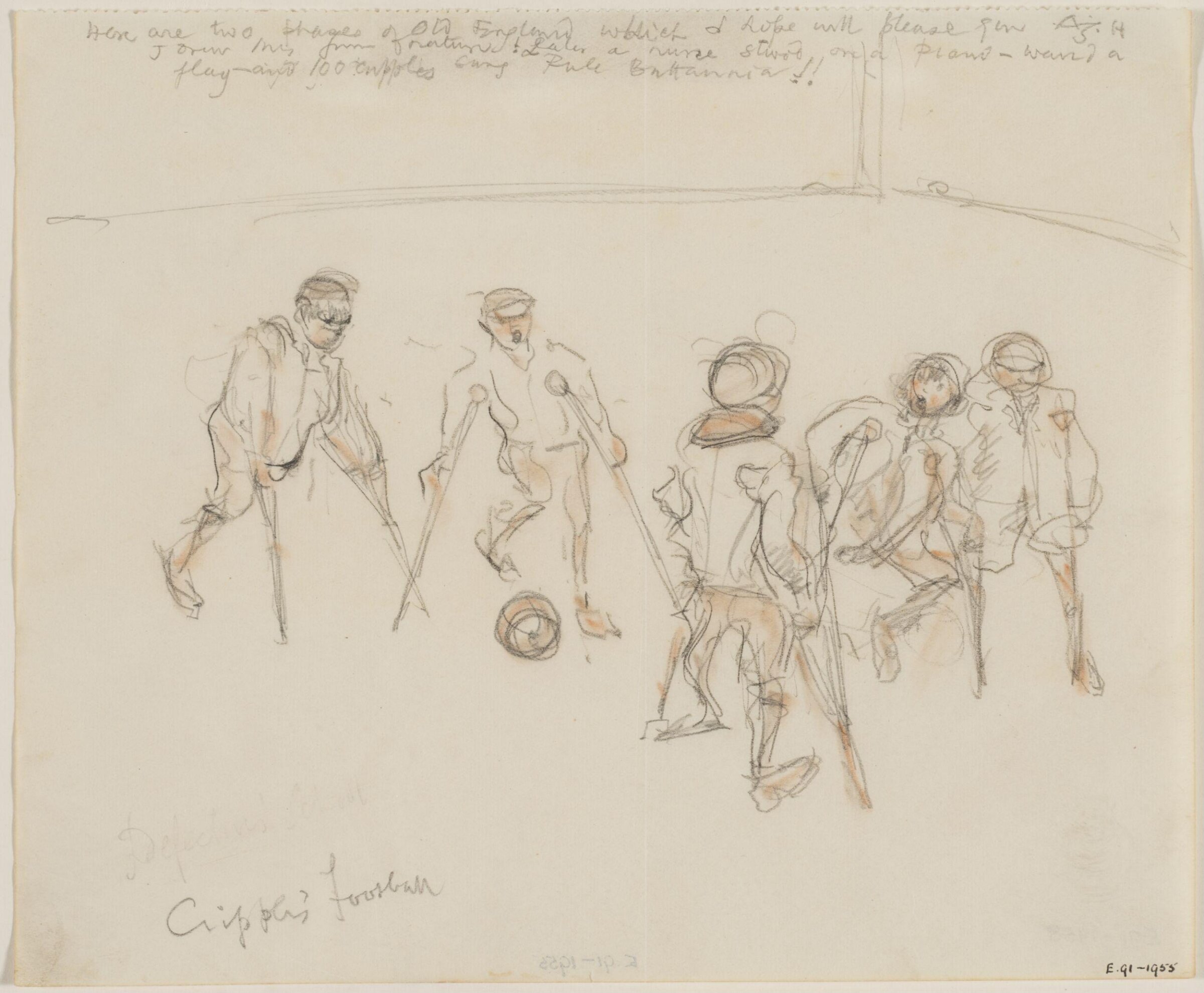 Cripples' Football, Archibald Standish Hartrick, c.1930s
