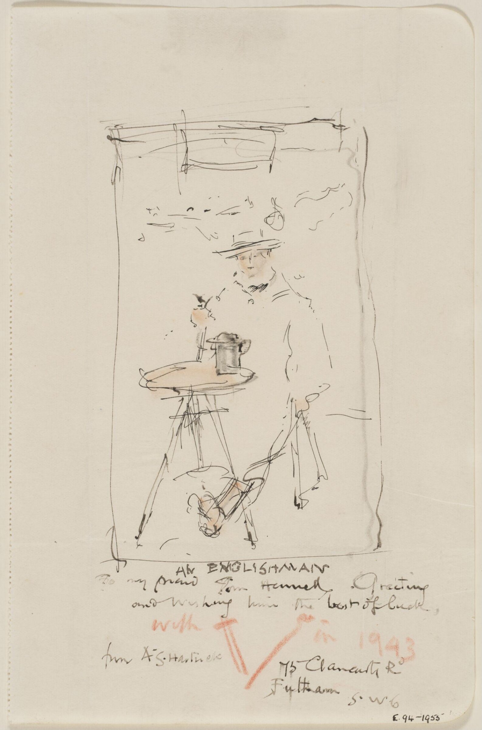 An Englishman, Archibald Standish Hartrick, ок. 1940