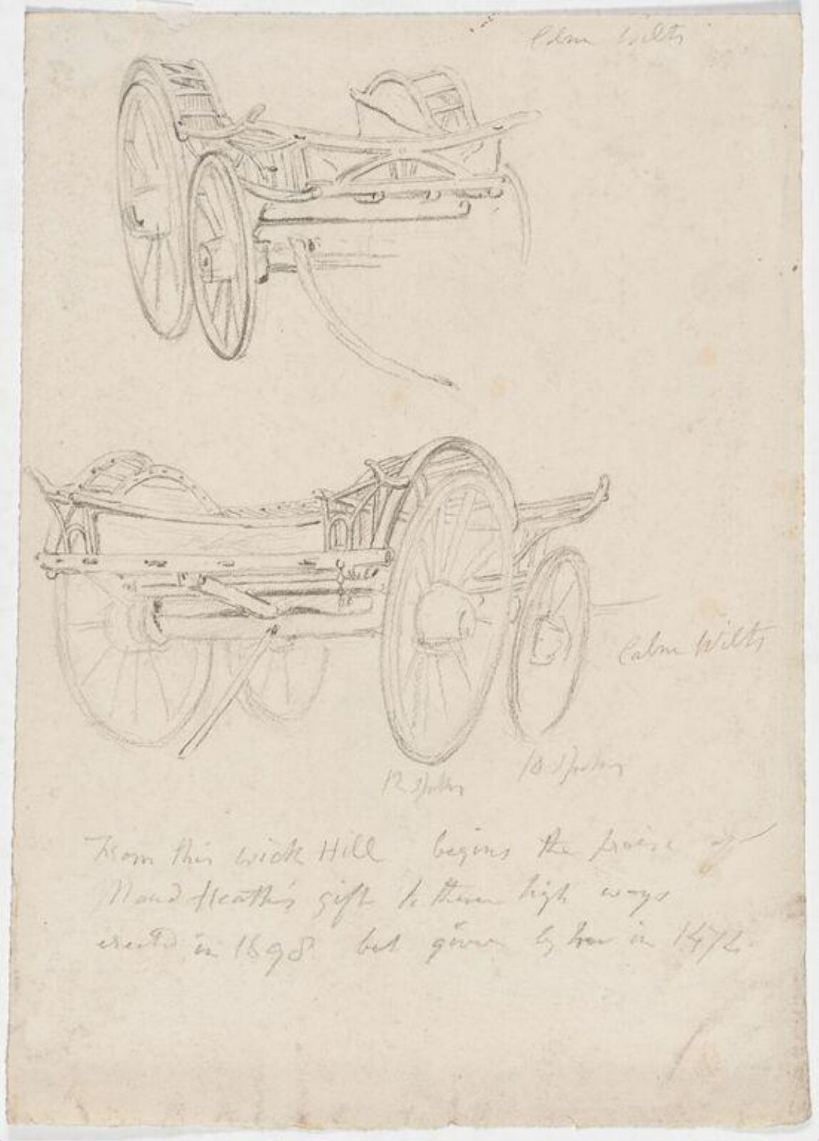 Drawing, Robert Hills, c. 1798