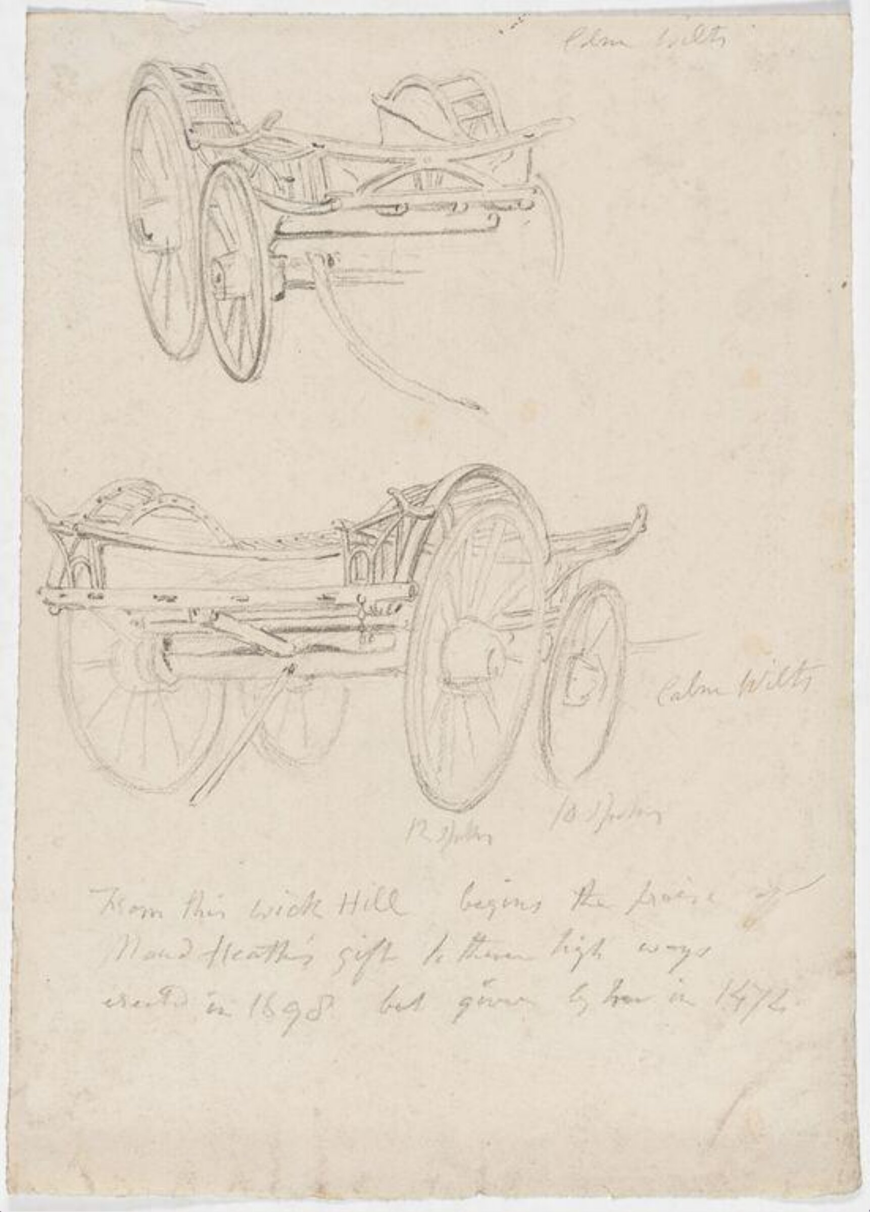 Drawing, Robert Hills, c. 1798