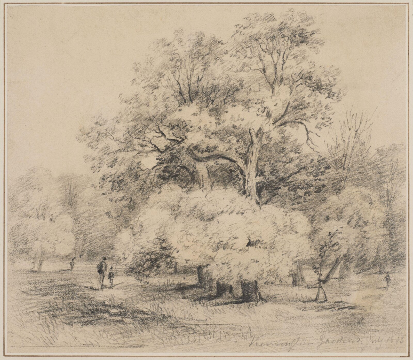 Drawing, James Holland, 1843