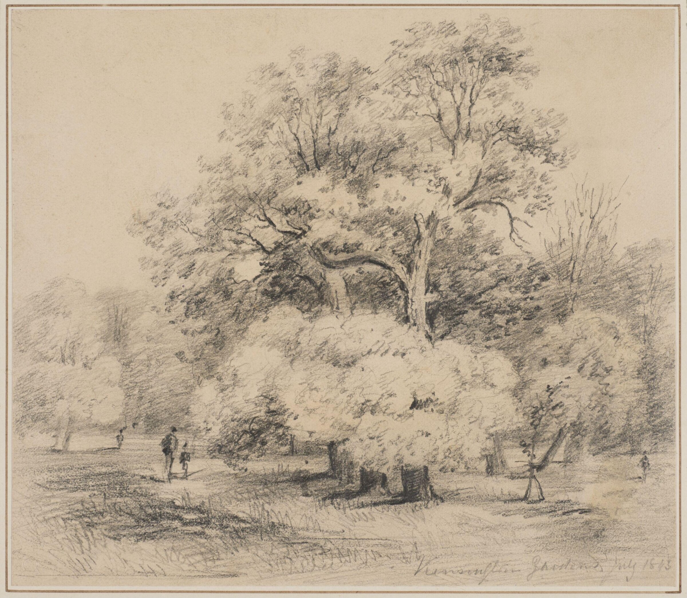 Drawing, James Holland, 1843