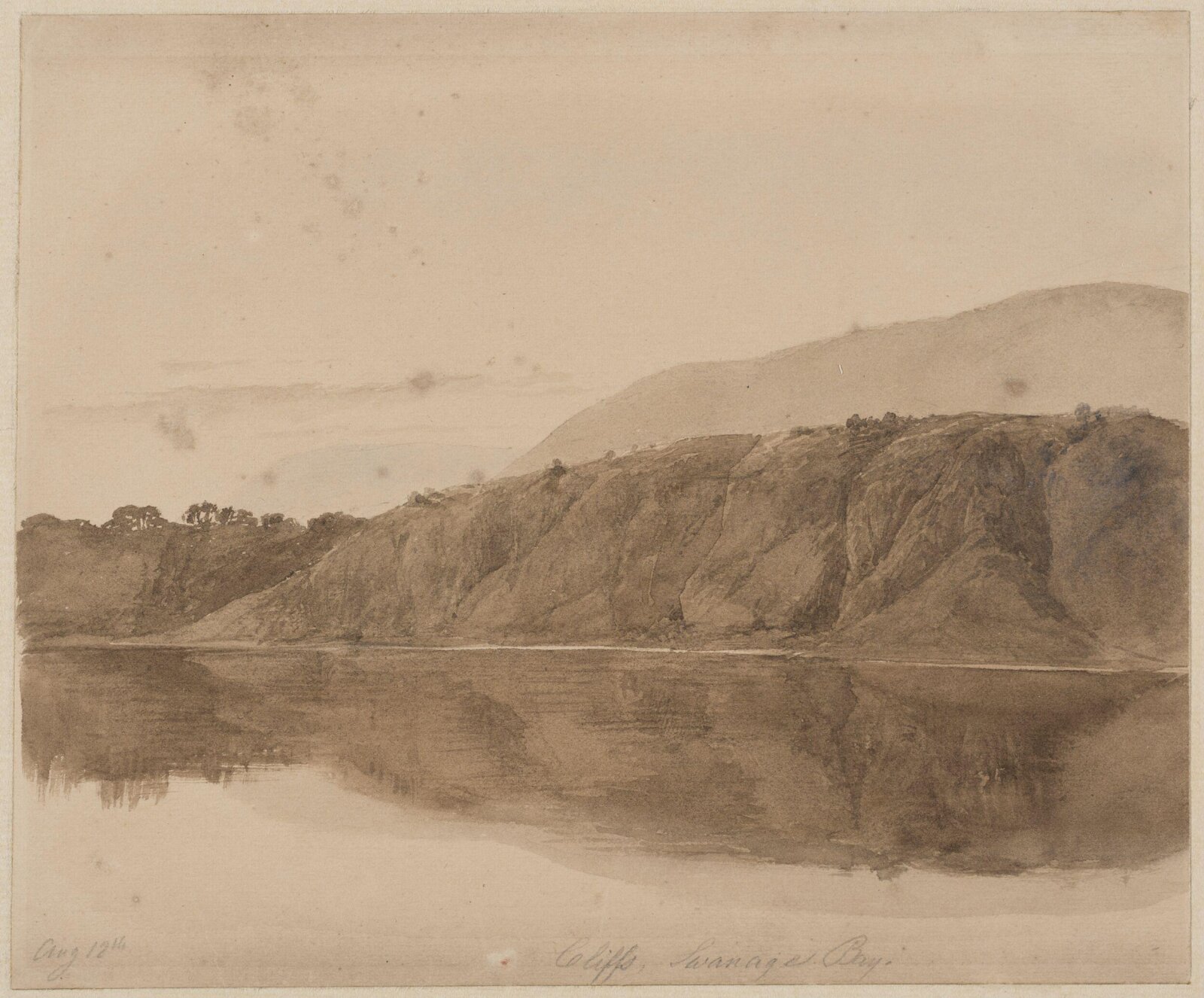 Cliffs, Swanage Bay, Henry George Alexander Holiday, 12 August 1857