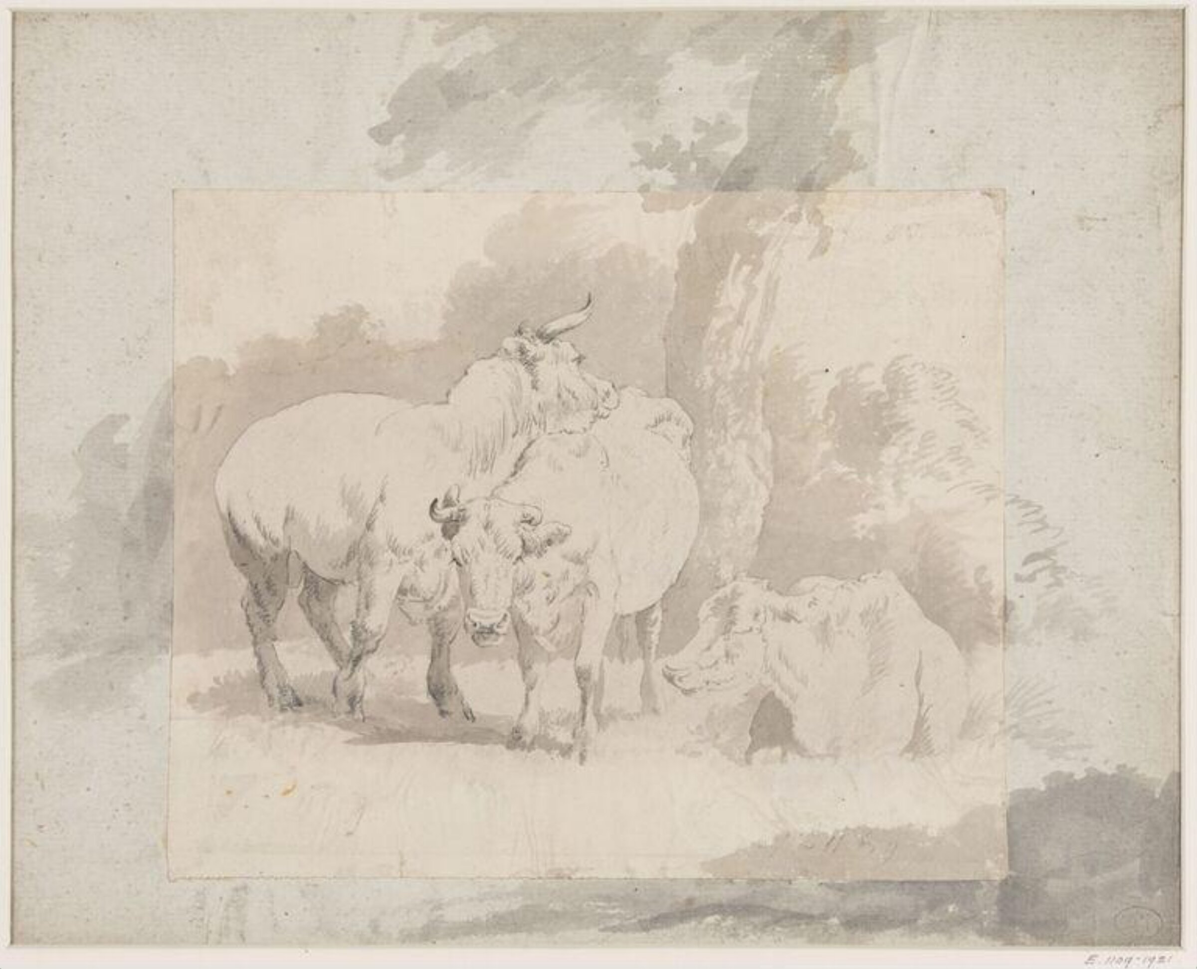 Drawing, Robert Hills, c. 1798