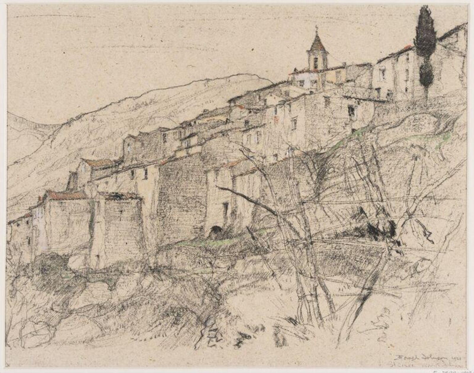 Drawing, Ernest Borough Johnson, 1921