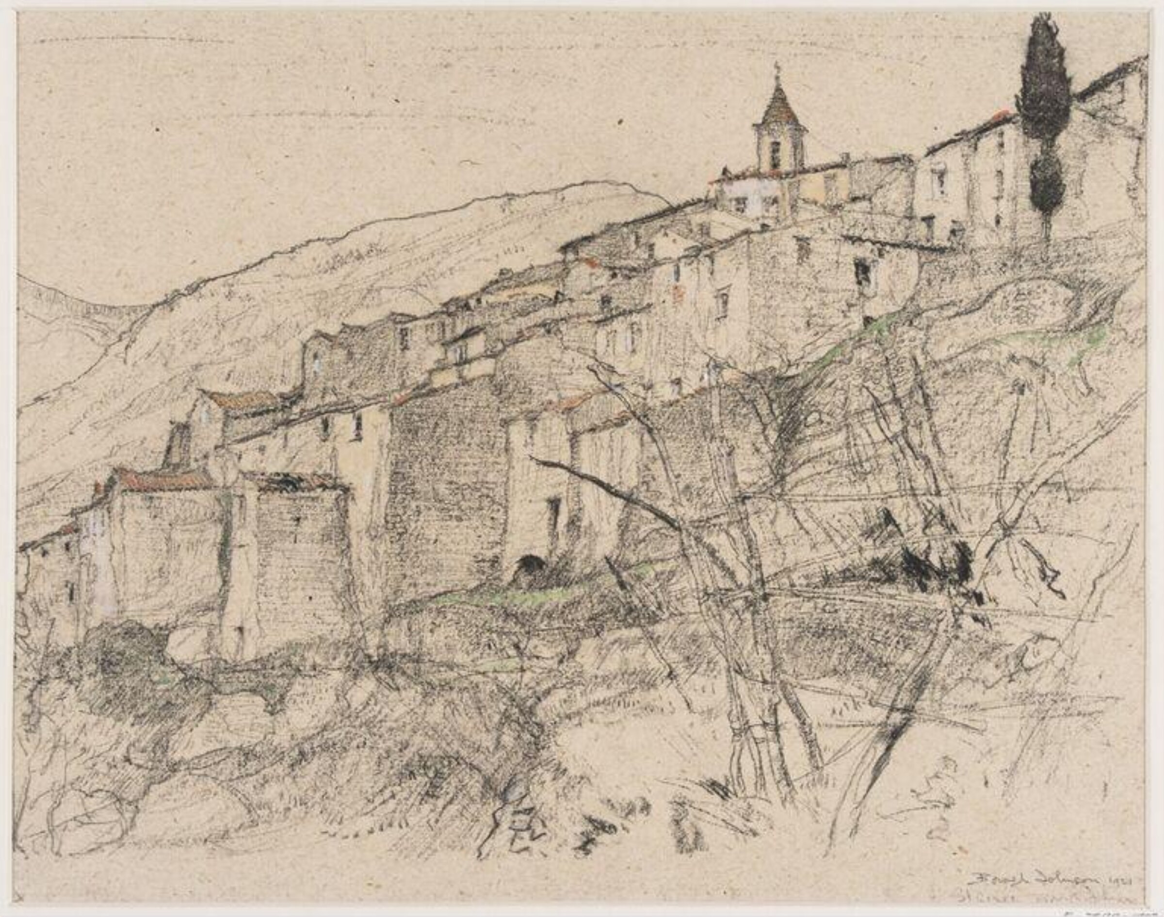 Drawing, Ernest Borough Johnson, 1921