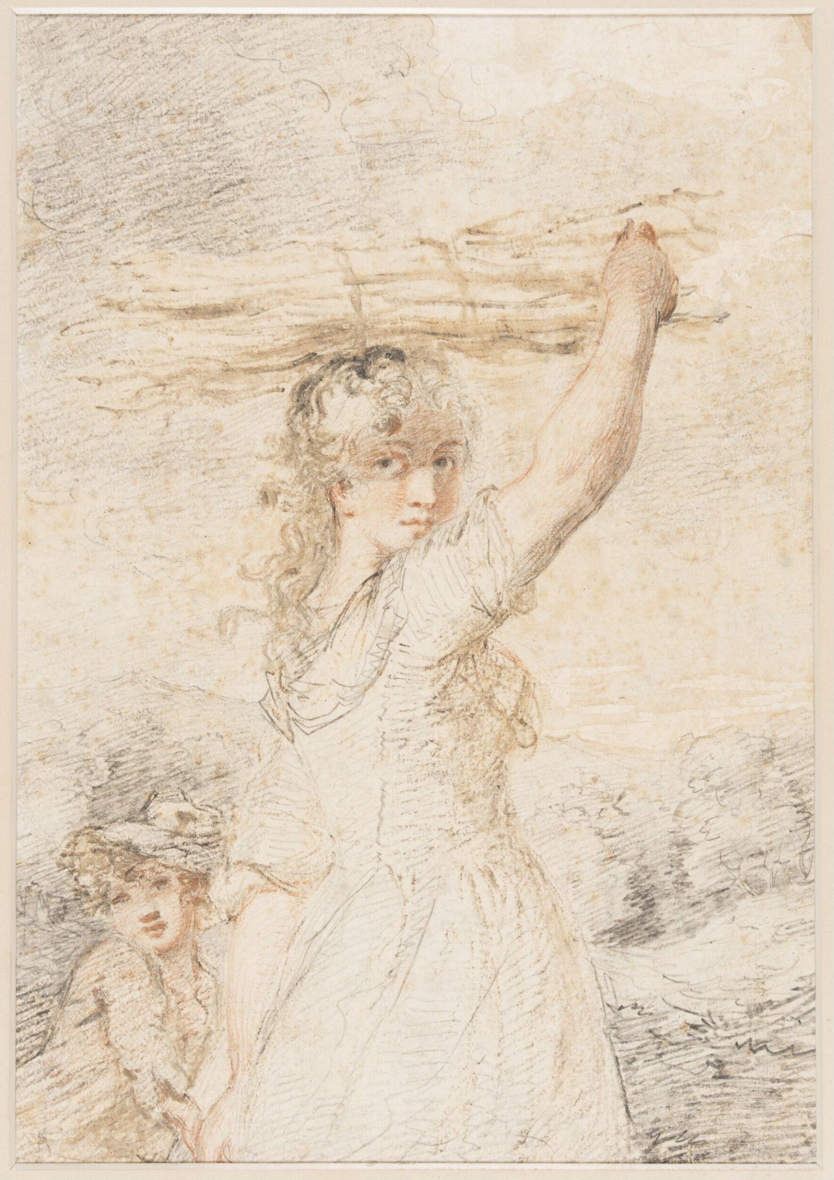 Woman with a bundle of sticks, Gainsborough, ca. 1750-88