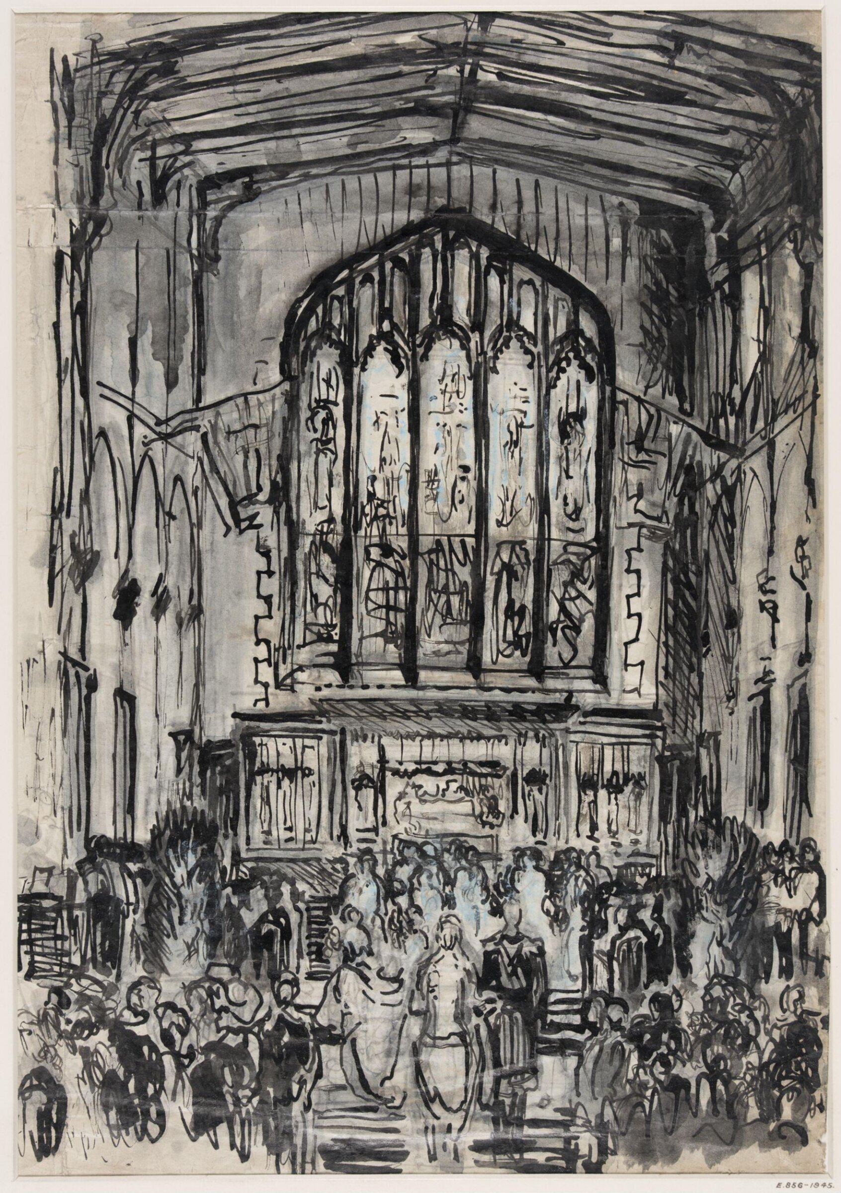 The wedding of Lord Louis Mountbatten and the Hon. Edwina Ashley at St Margaret's Church, Westminster, 18 July 1922., Gurnell Charles Jennis, 18 July 1922