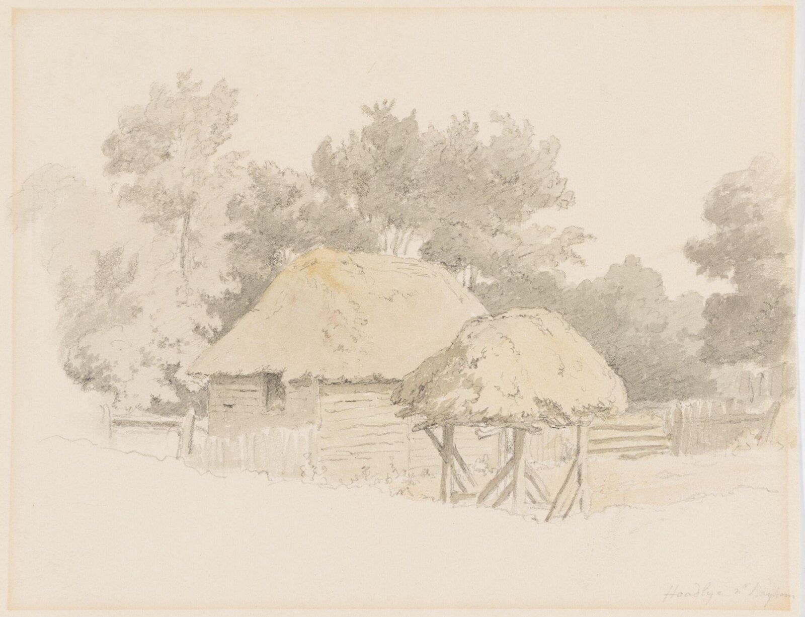 Hoadlye near Layham, Robert Hills, c.1800