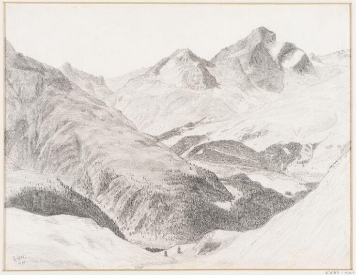 View of the Engadine, near St. Moritz, Grisons | Herbert Herman Newton ...