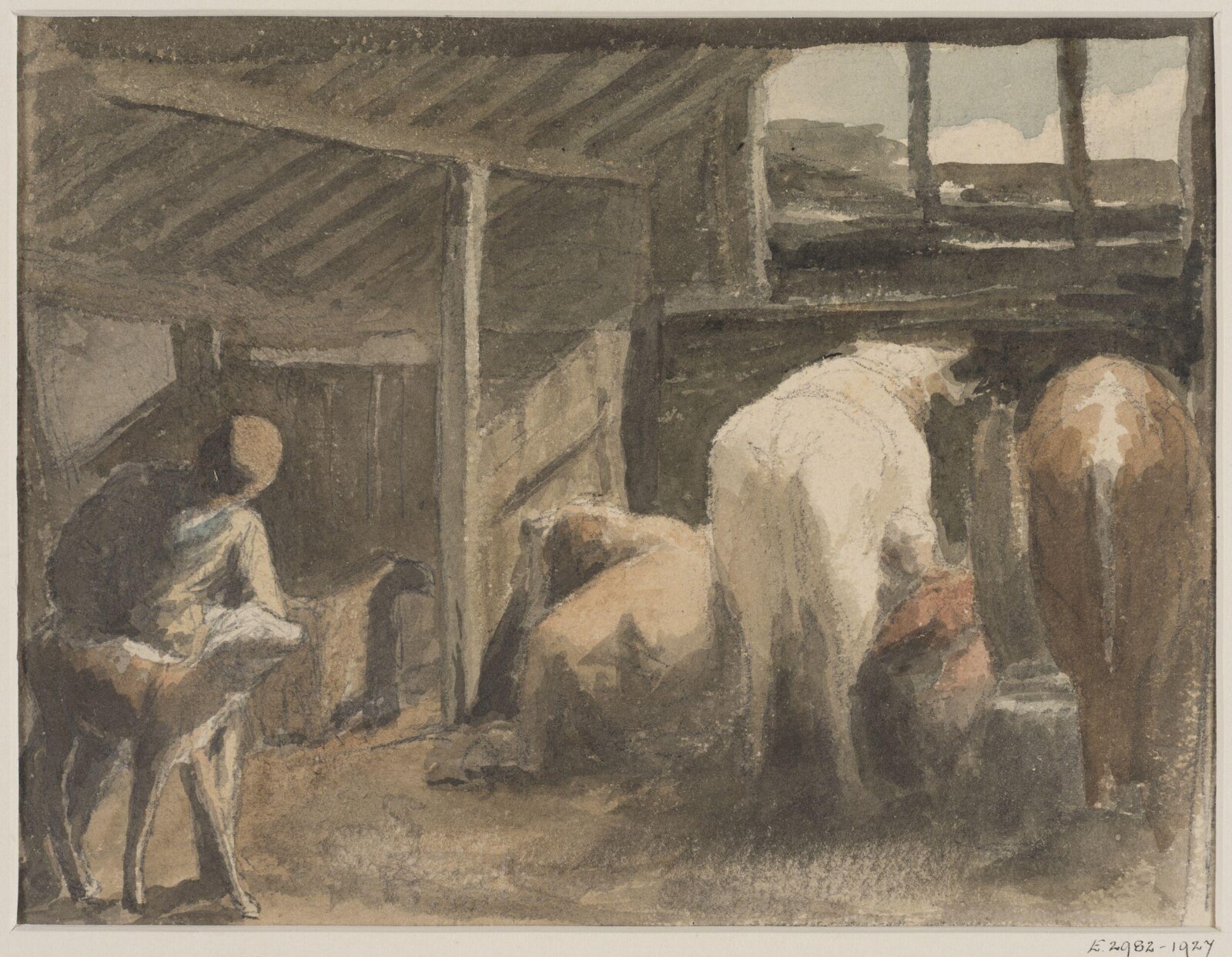 Drawing, Robert Hills, c.1800