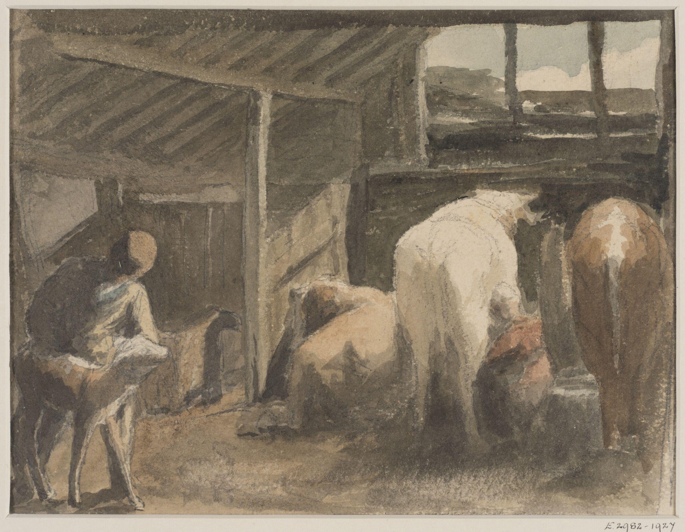 Drawing, Robert Hills, c.1800
