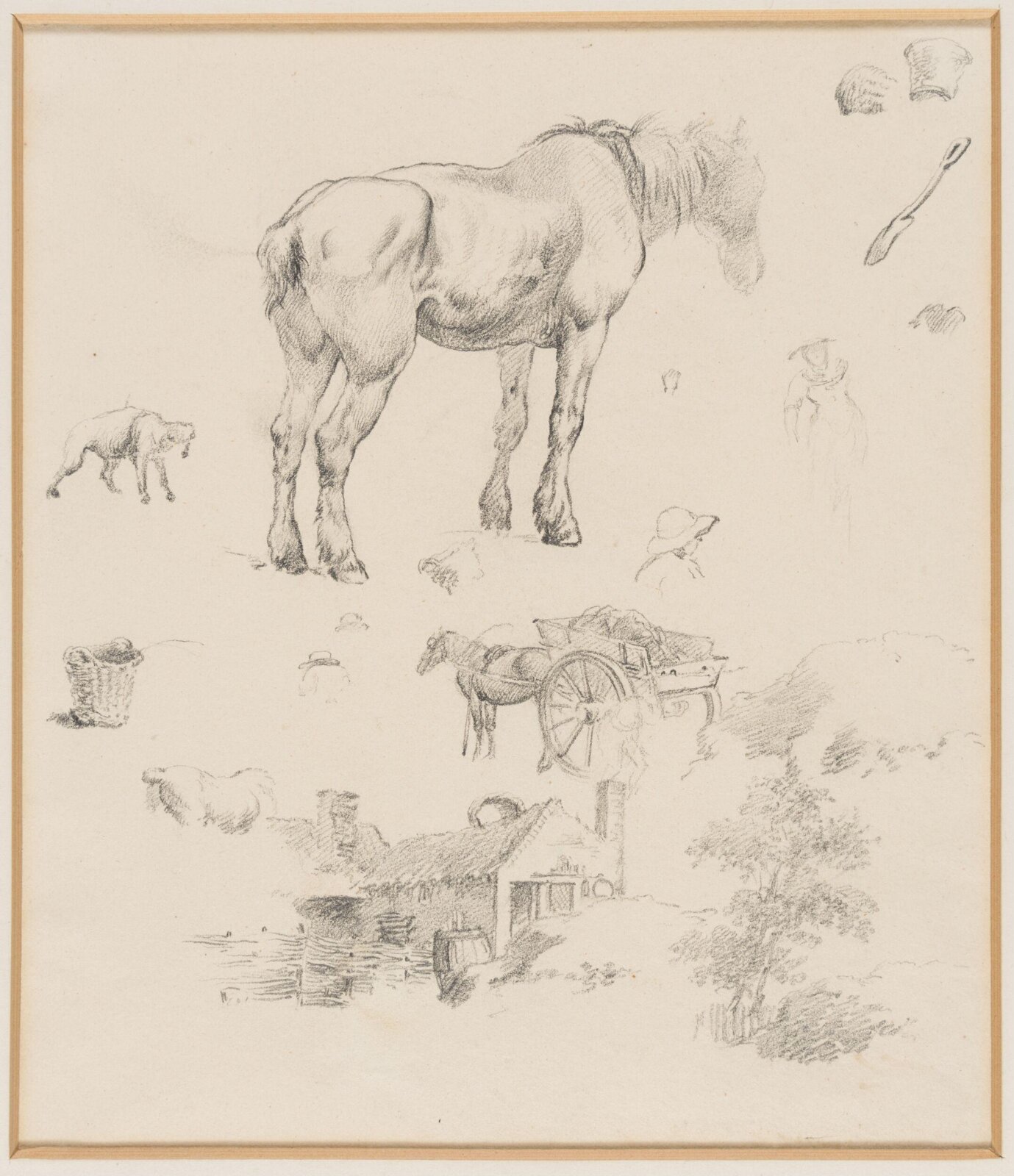Drawing, Robert Hills, c.1800