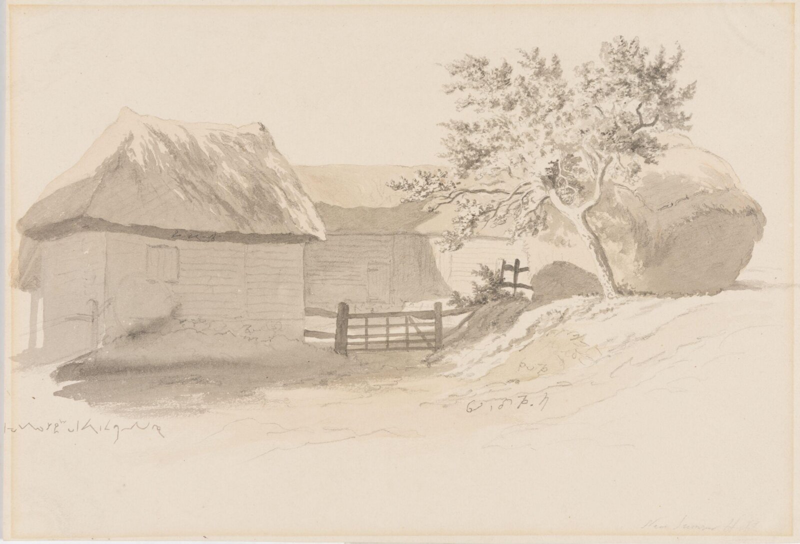 Near Sumnor (?) Hall, Robert Hills, c.1800