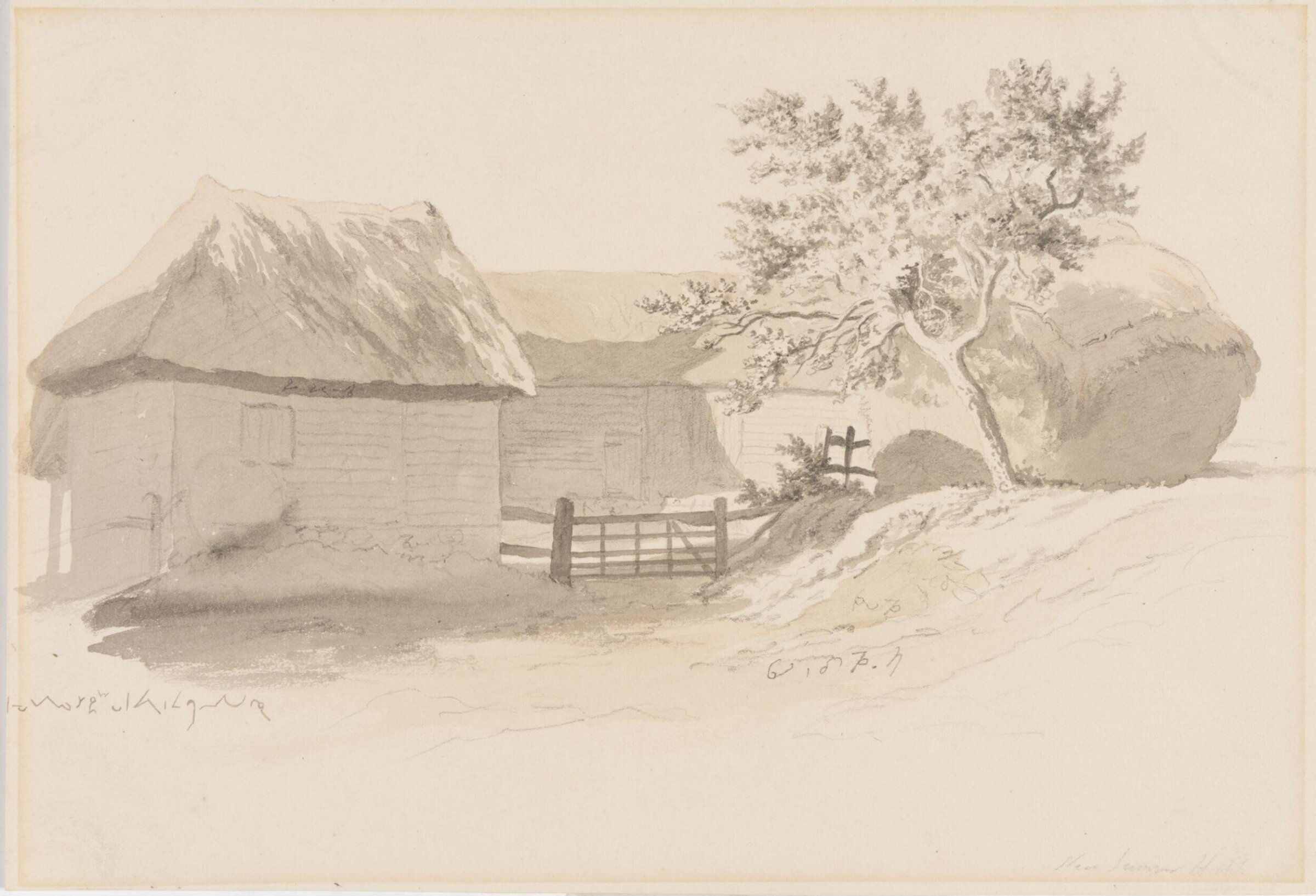 Near Sumnor (?) Hall, Robert Hills, c.1800