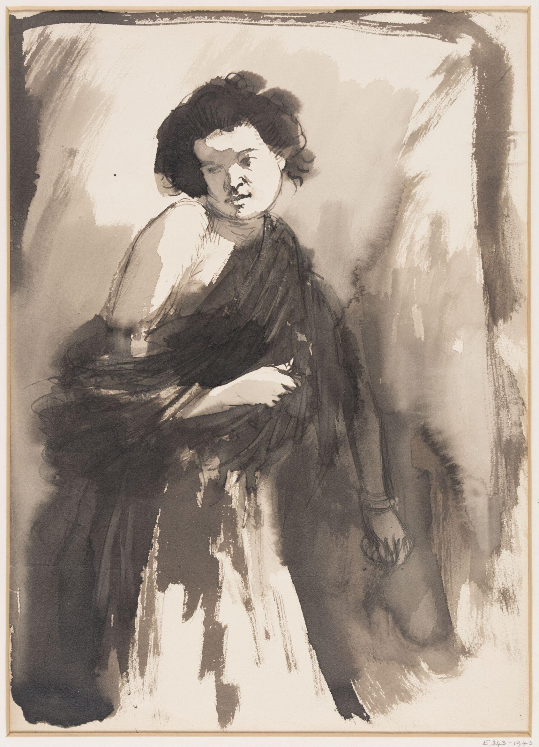 Portrait of Ida Nettleship, Augustus John, ca.1900-1907