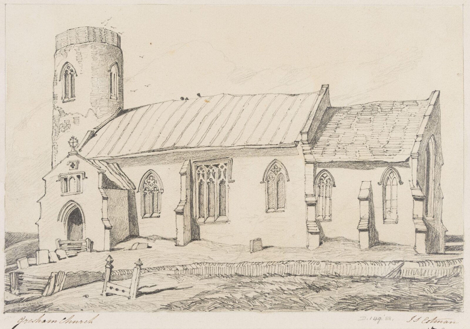 Gresham Church, John Sell Cotman, 1800-42