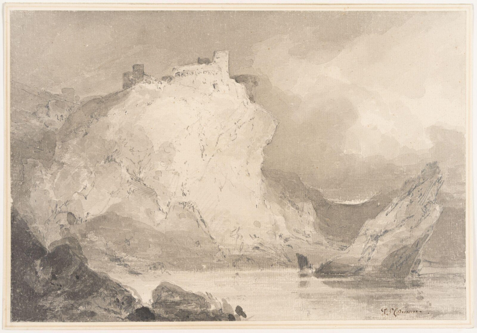 High on a Rock, John Sell Cotman, 1802