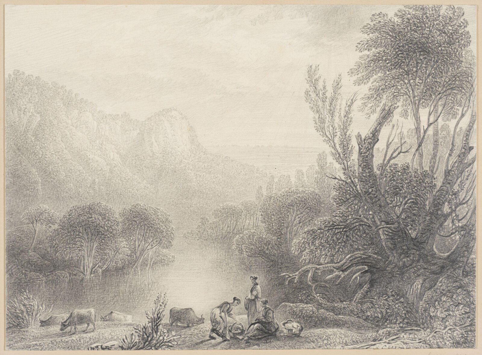 High Tor, Matlock, George the younger Cuitt, 1820