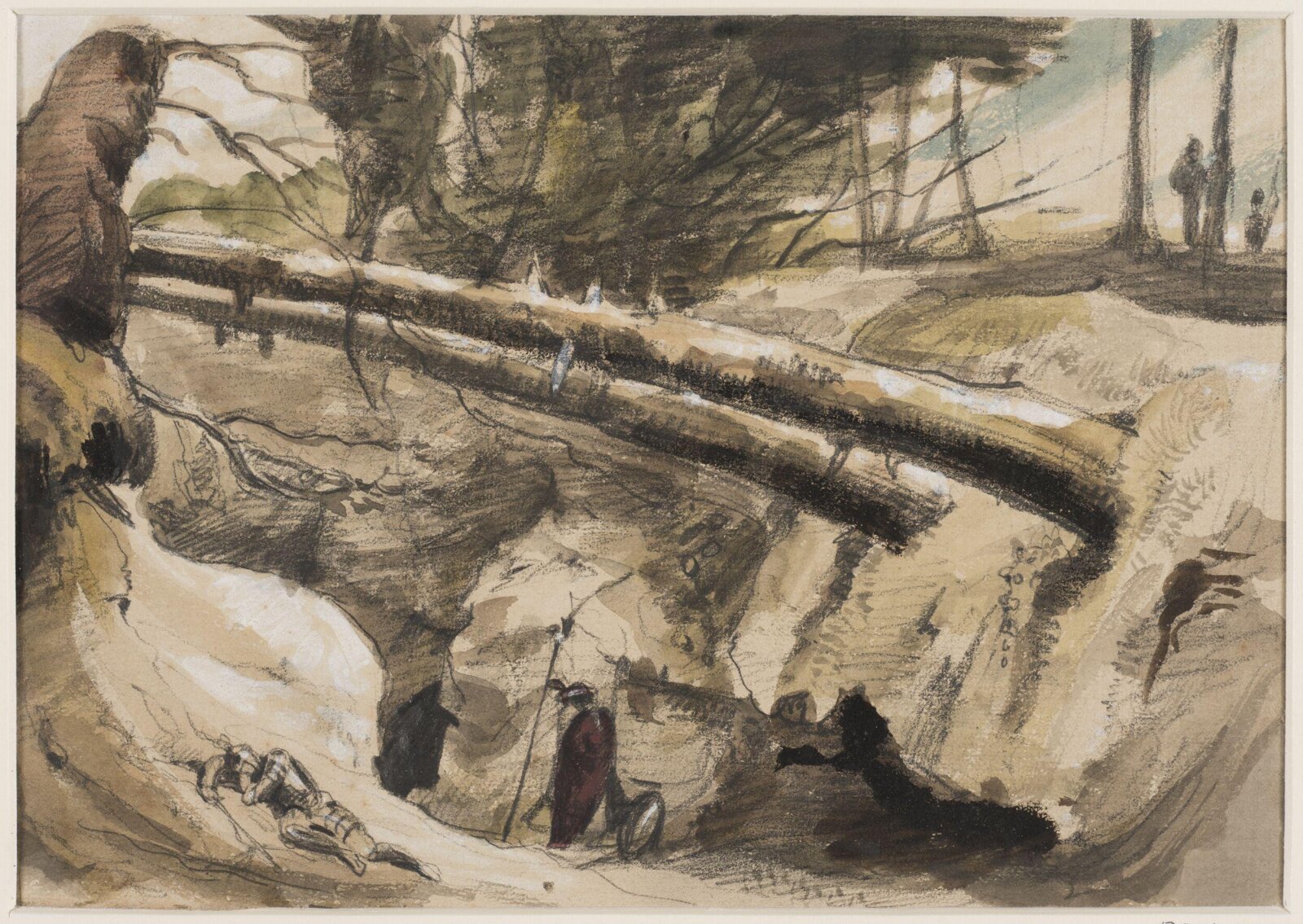 Watercolour drawing, George Hayter, c.1860