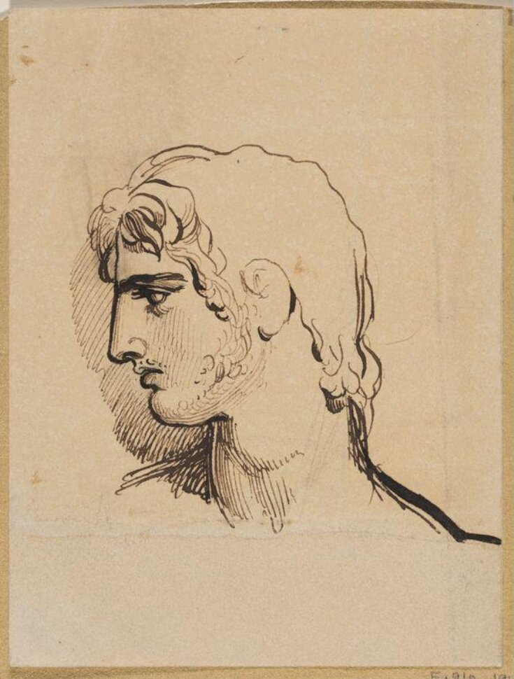 Sketch of the head of a young man, probably the actor Charles Kemble (1775-1854) top image