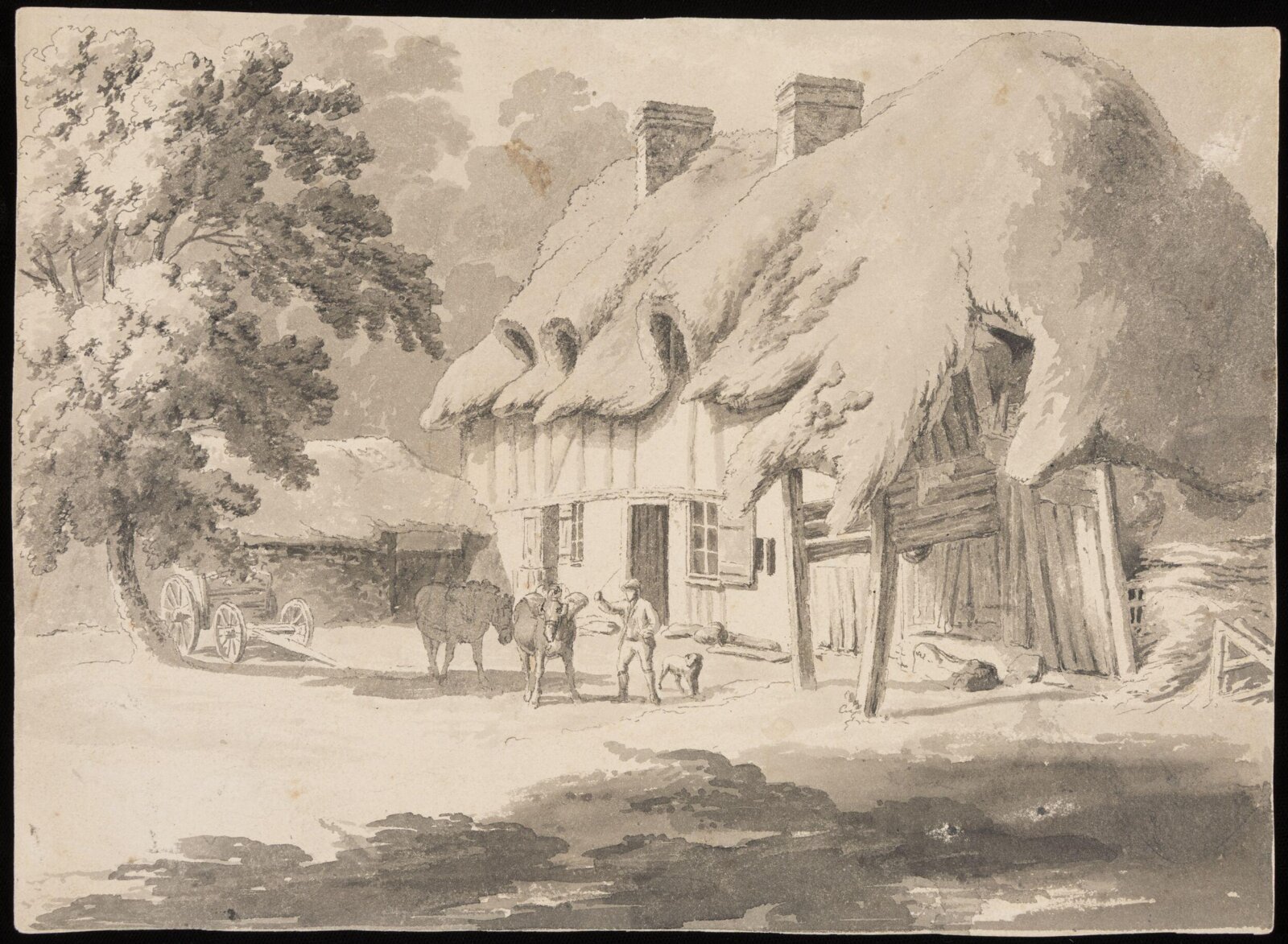 The Farmhouse Door, Robert Hills, late 18th century-early 19th century