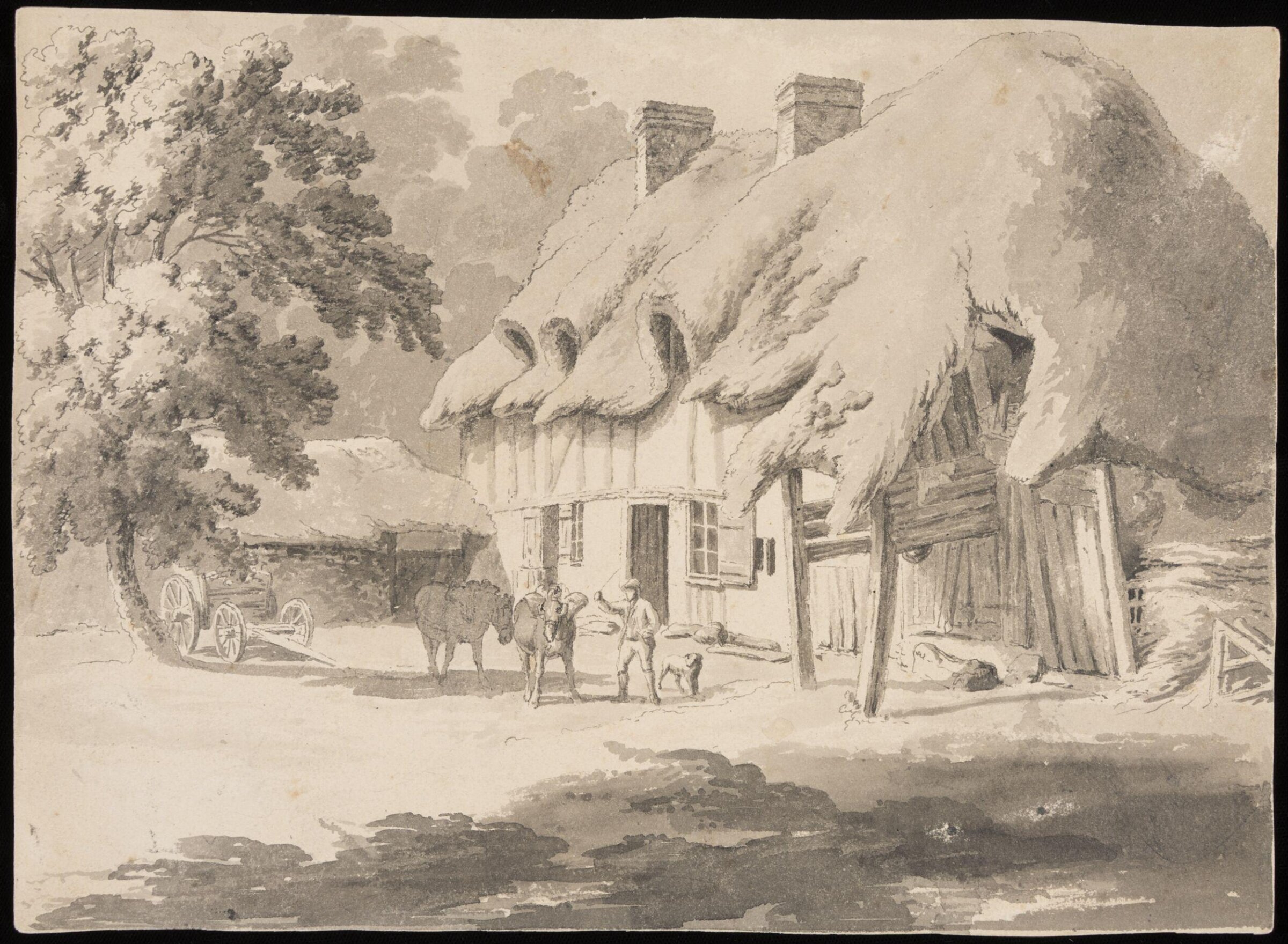The Farmhouse Door, Robert Hills, late 18th century-early 19th century