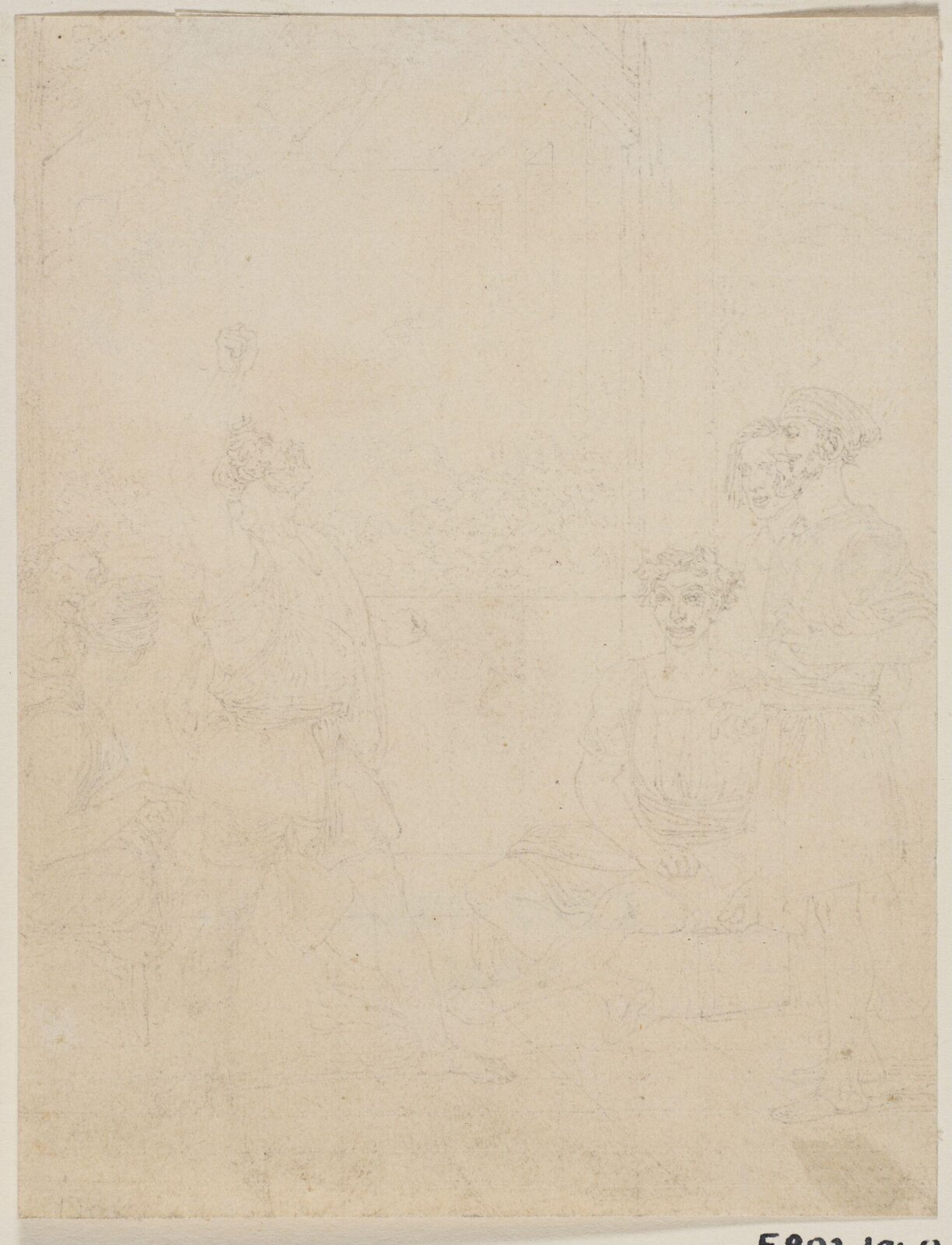 Drawing, Richard James Lane, 1800-1872