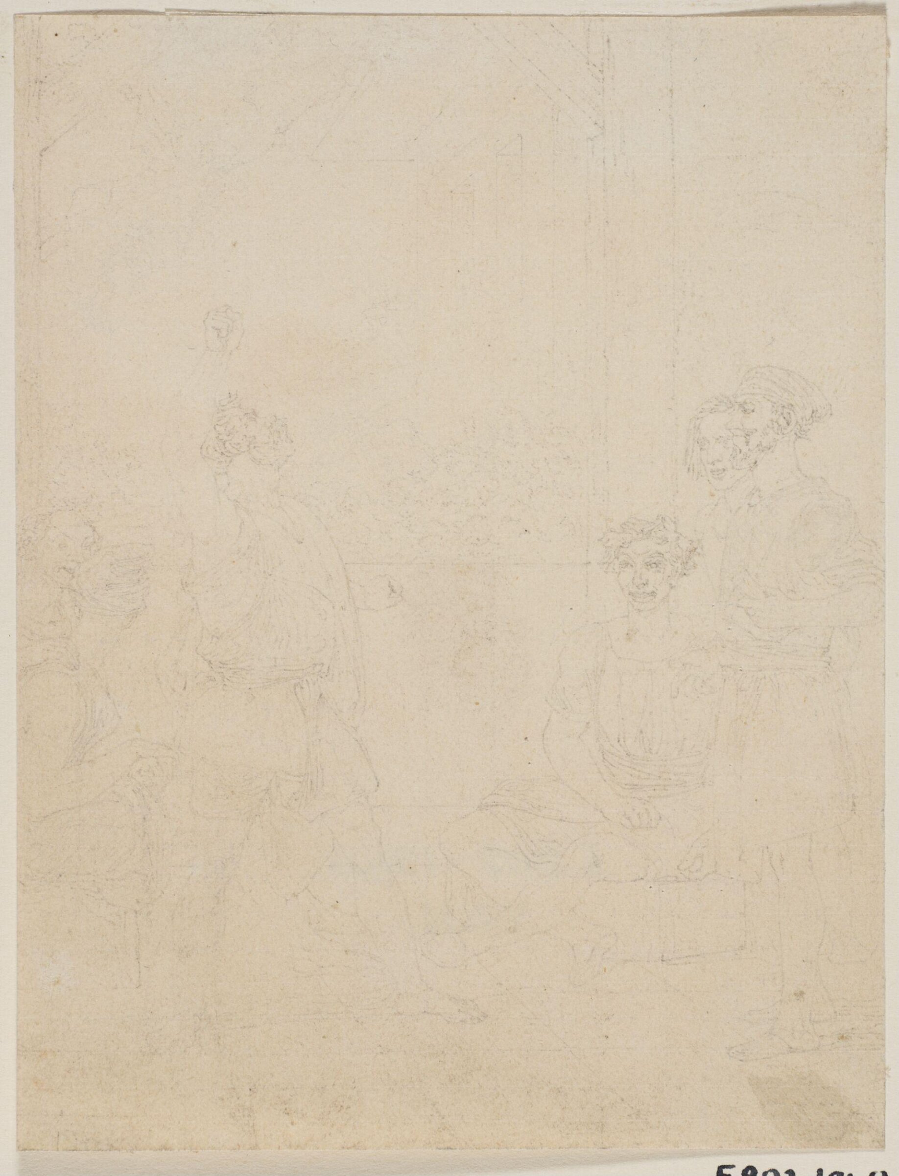 Drawing, Richard James Lane, 1800-1872