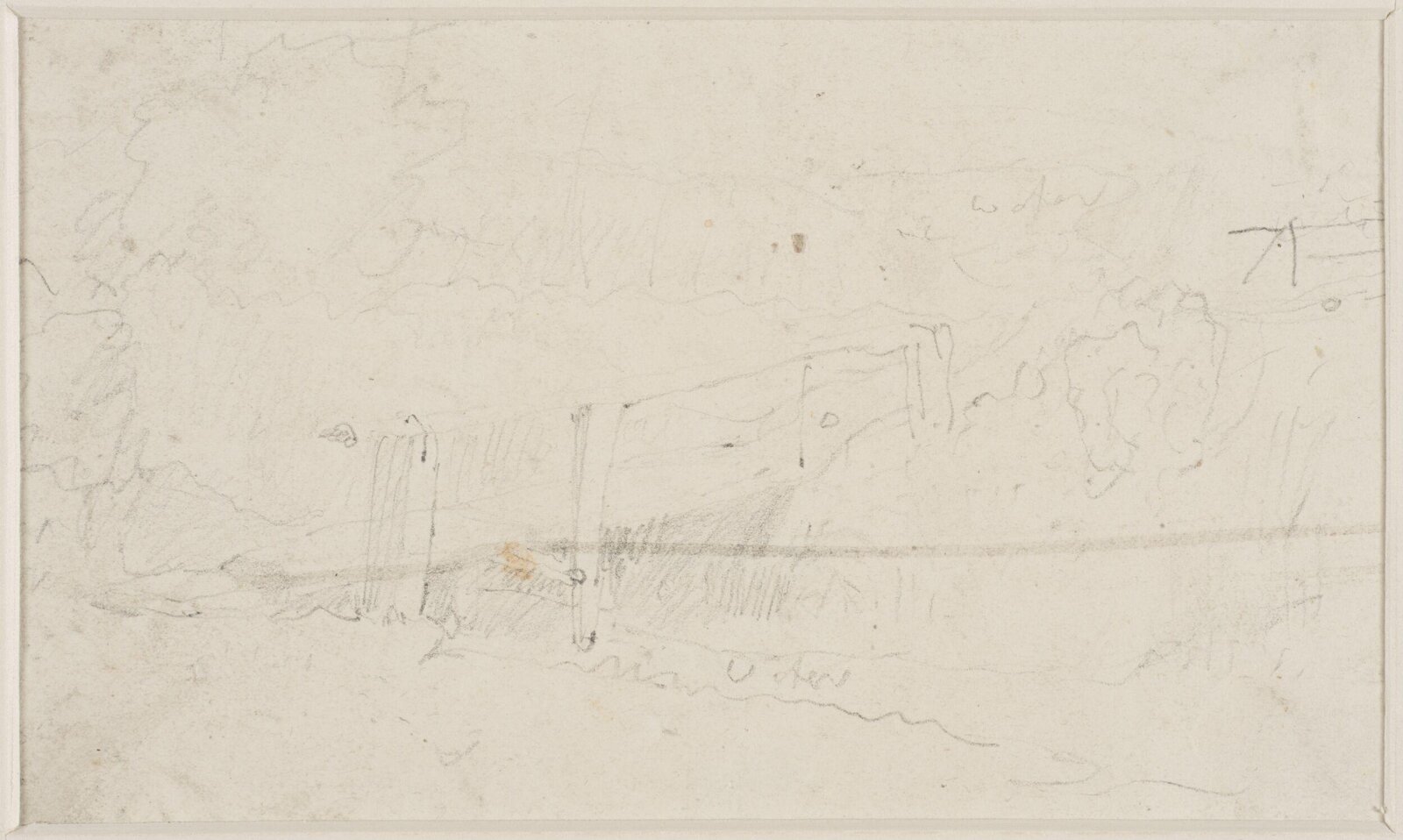 Rustic bridge over a stream, John Sell Cotman, ca. 1800-42