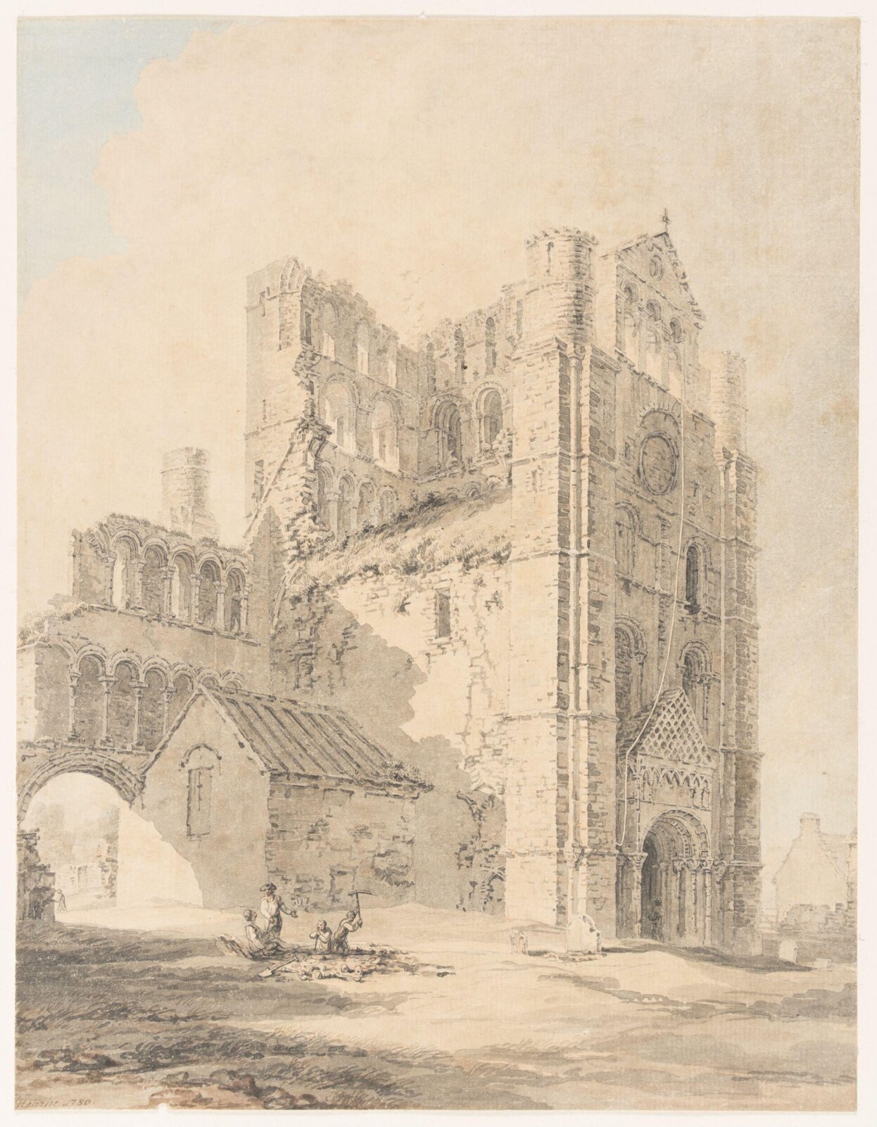 Monastery at Kelso, Thomas Hearne, 1780