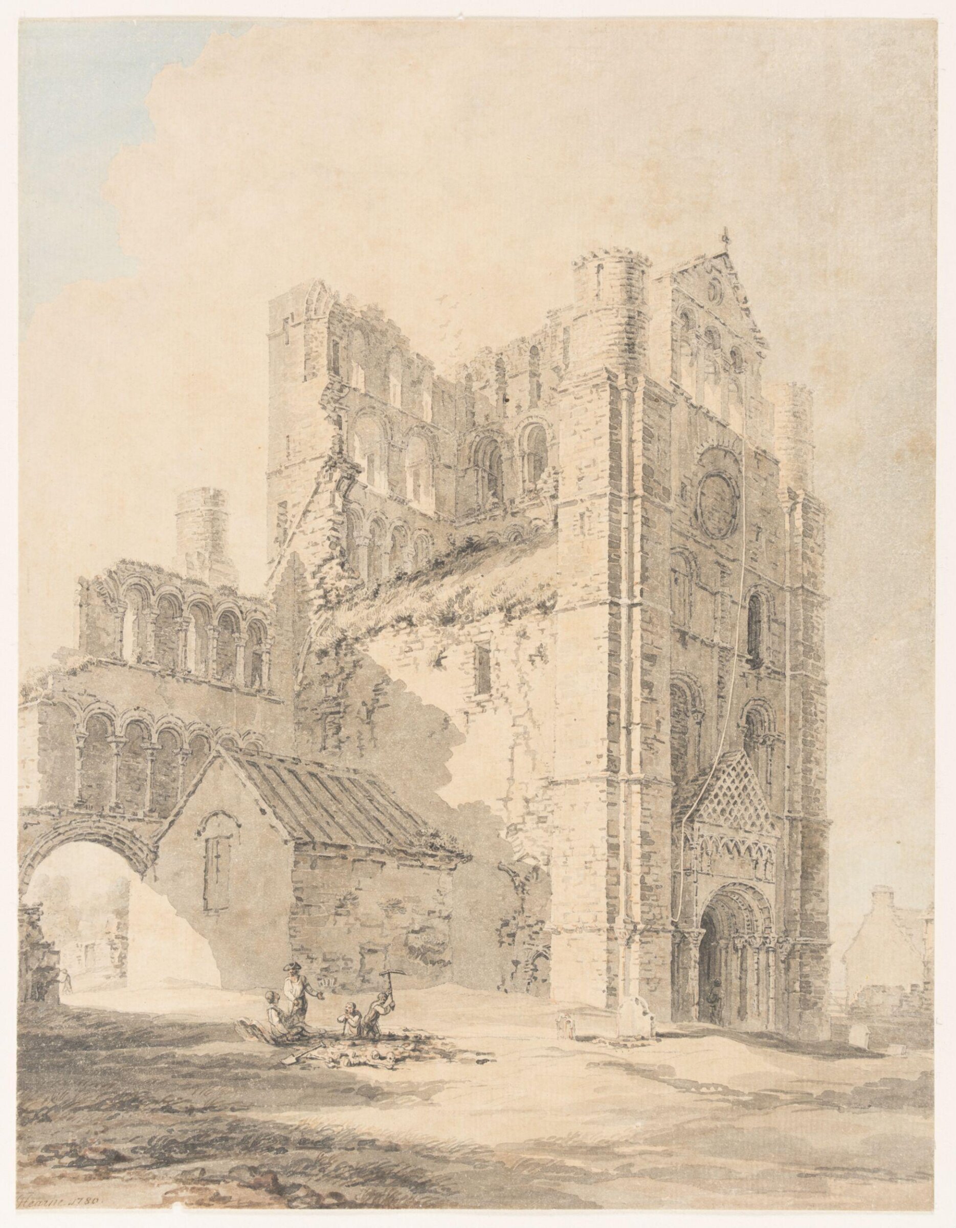 Monastery at Kelso, Thomas Hearne, 1780
