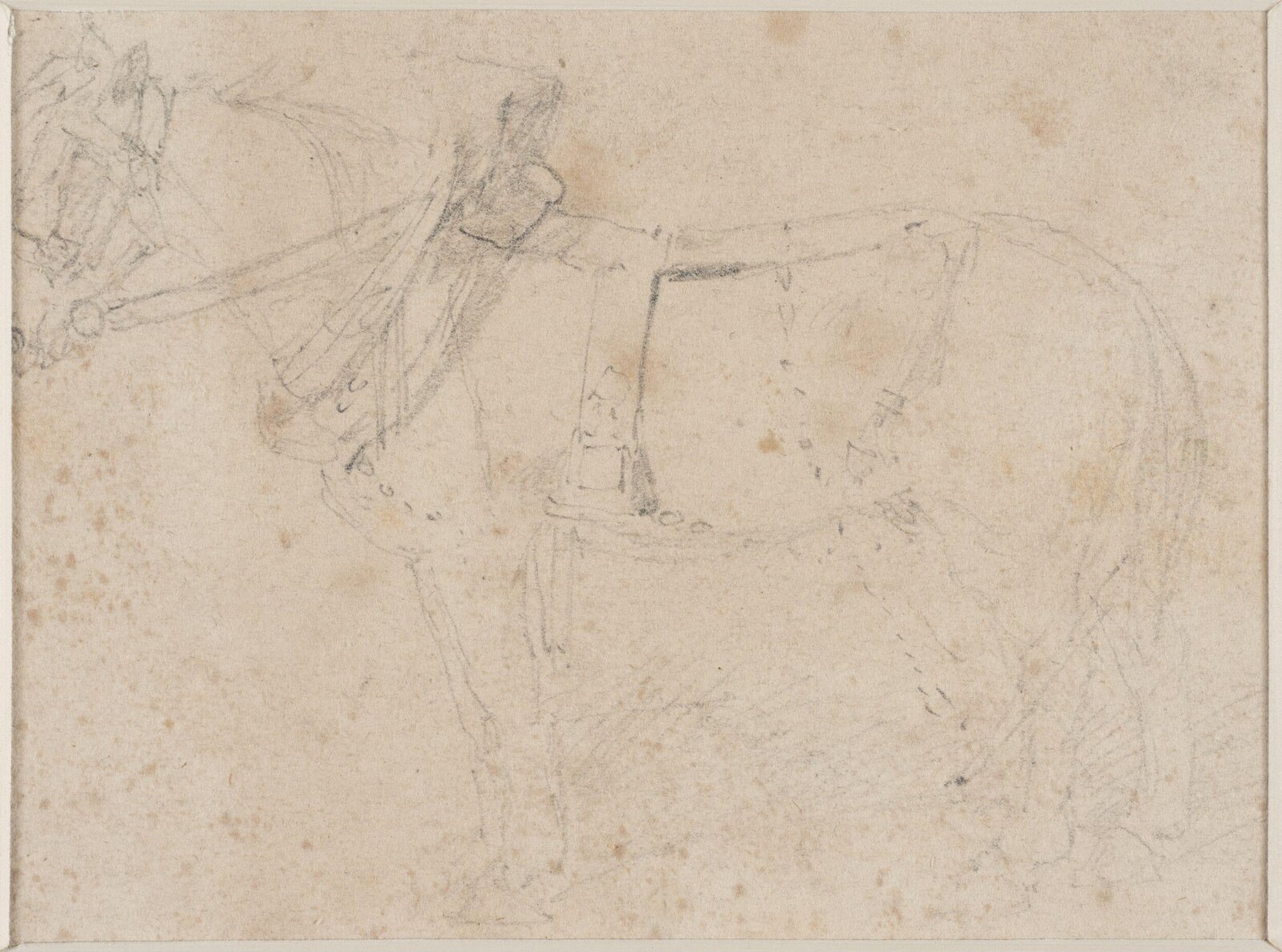 Study of a horse, John Sell Cotman, ca. 1820s