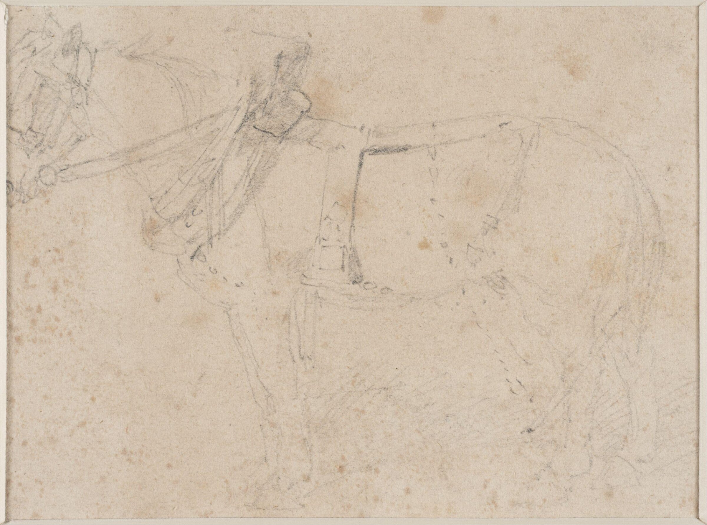 Study of a horse, John Sell Cotman, ca. 1820s