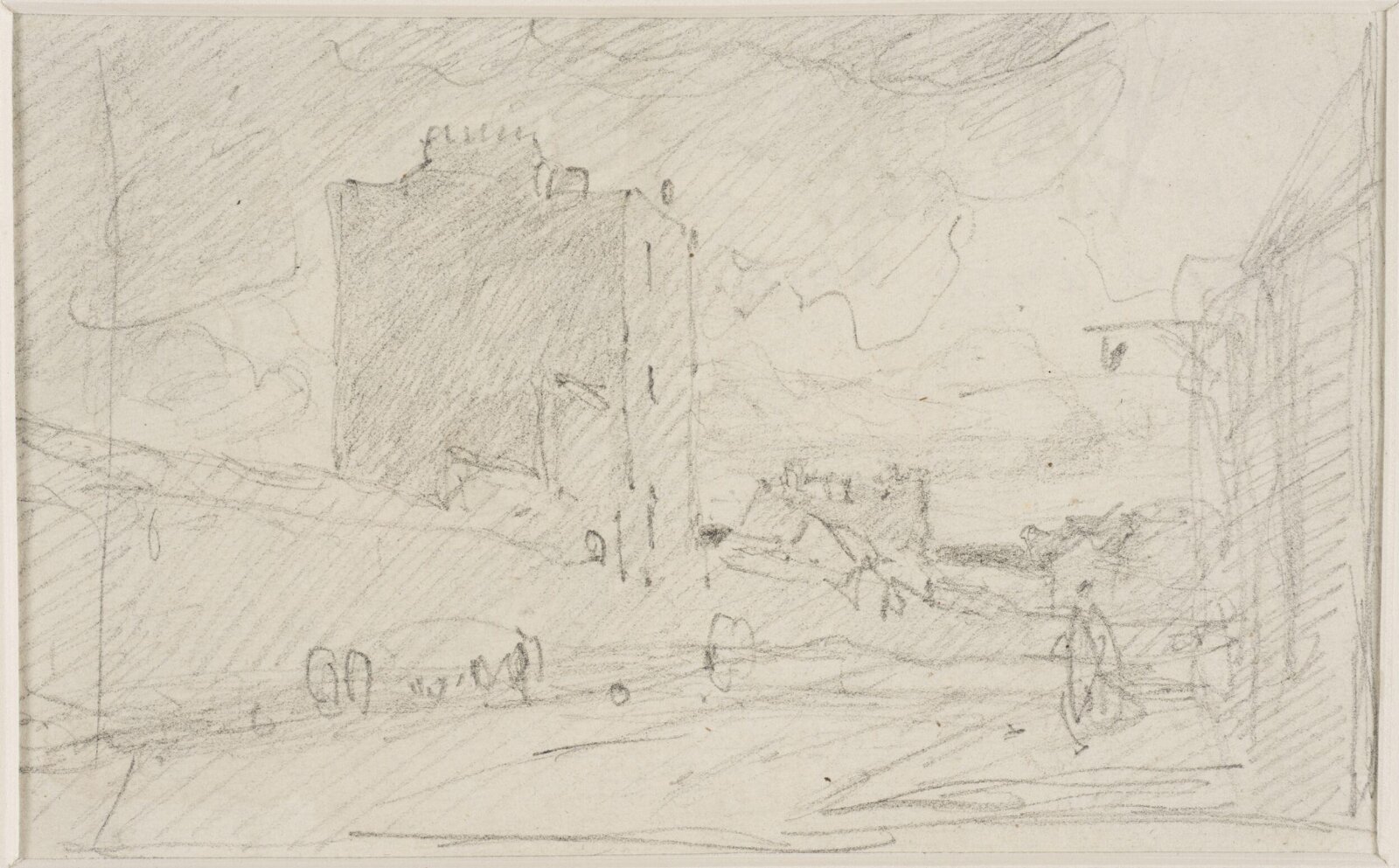 Street scene, John Sell Cotman, ca. 1800-42