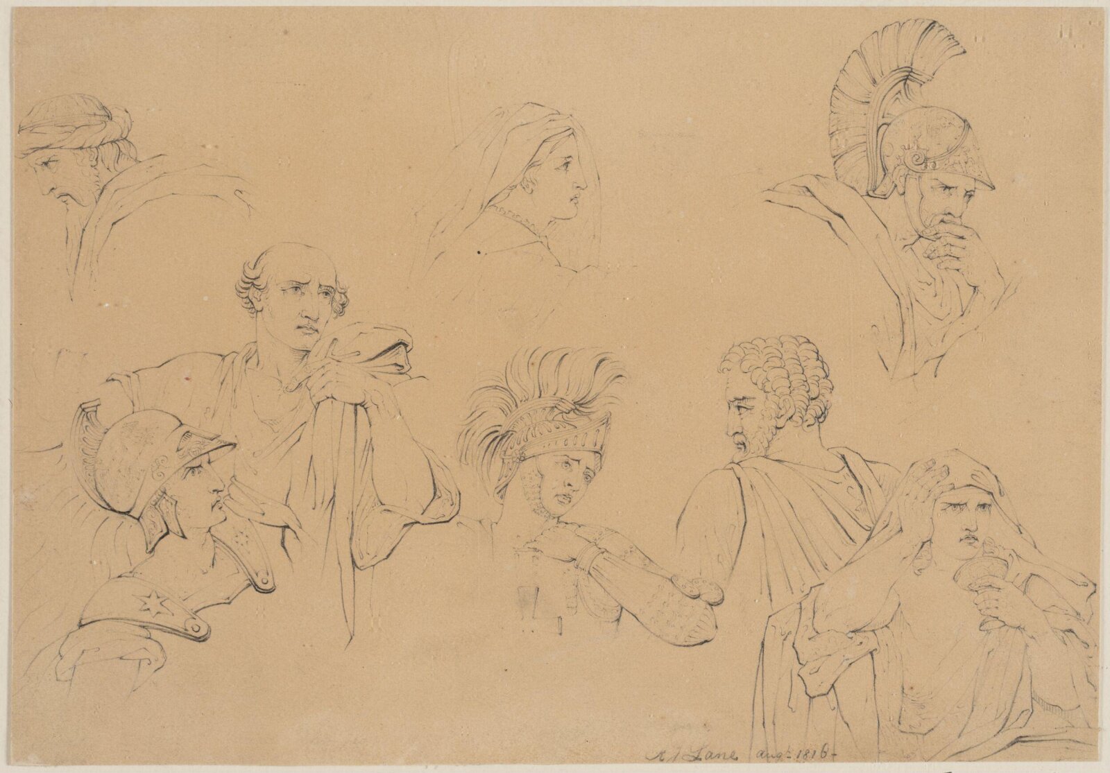 Drawing, Richard James Lane, 08/1816