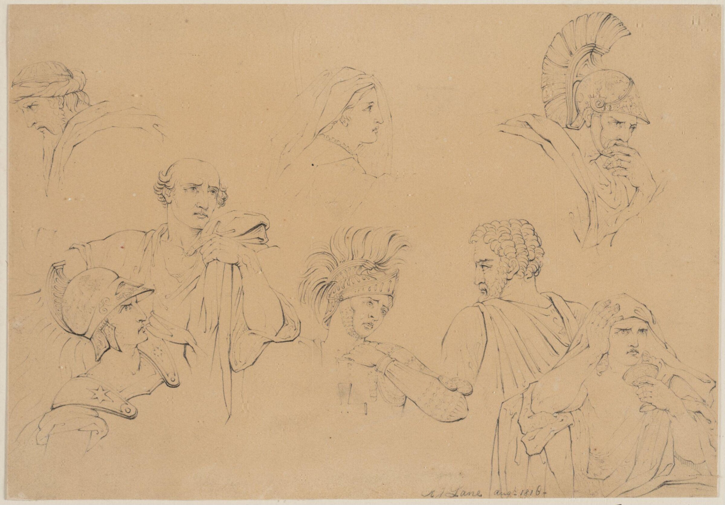 Drawing, Richard James Lane, 08/1816
