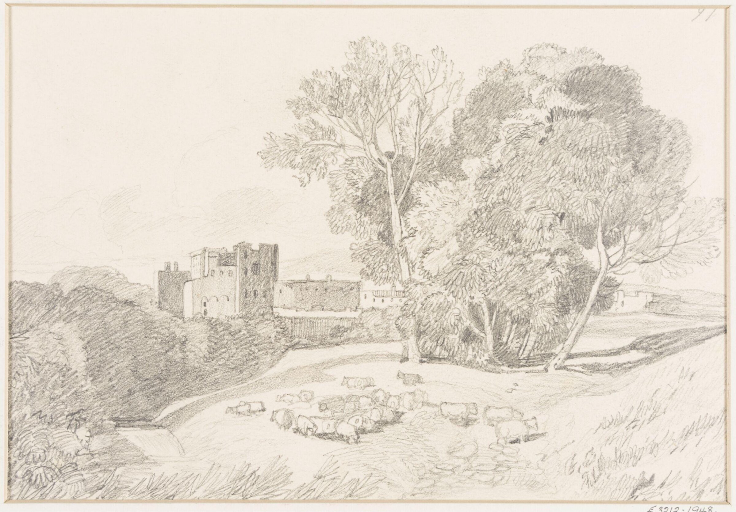 View of a castle, John Sell Cotman, ca. 1800-42