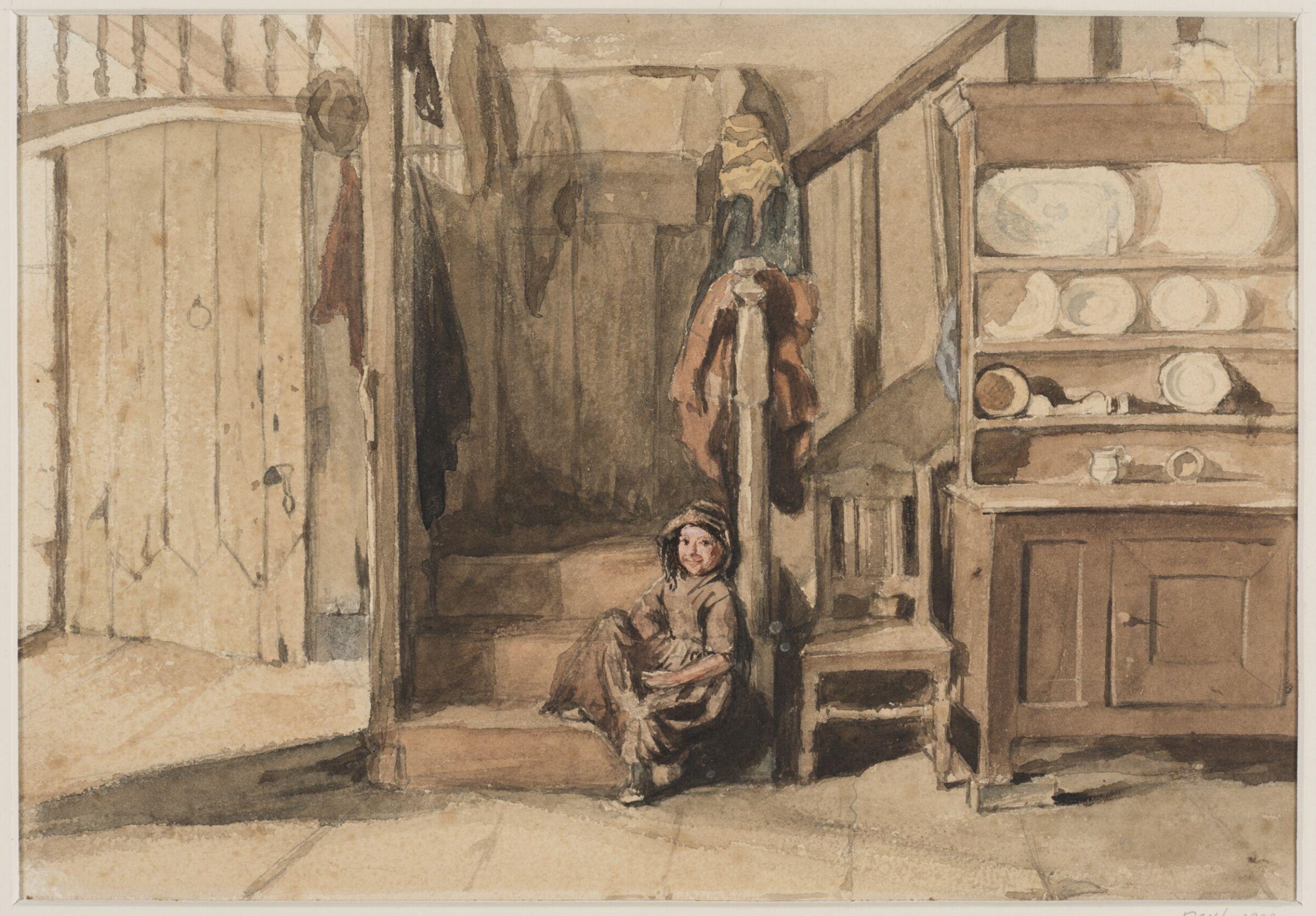 Drawing, Frank Holl, 19th century