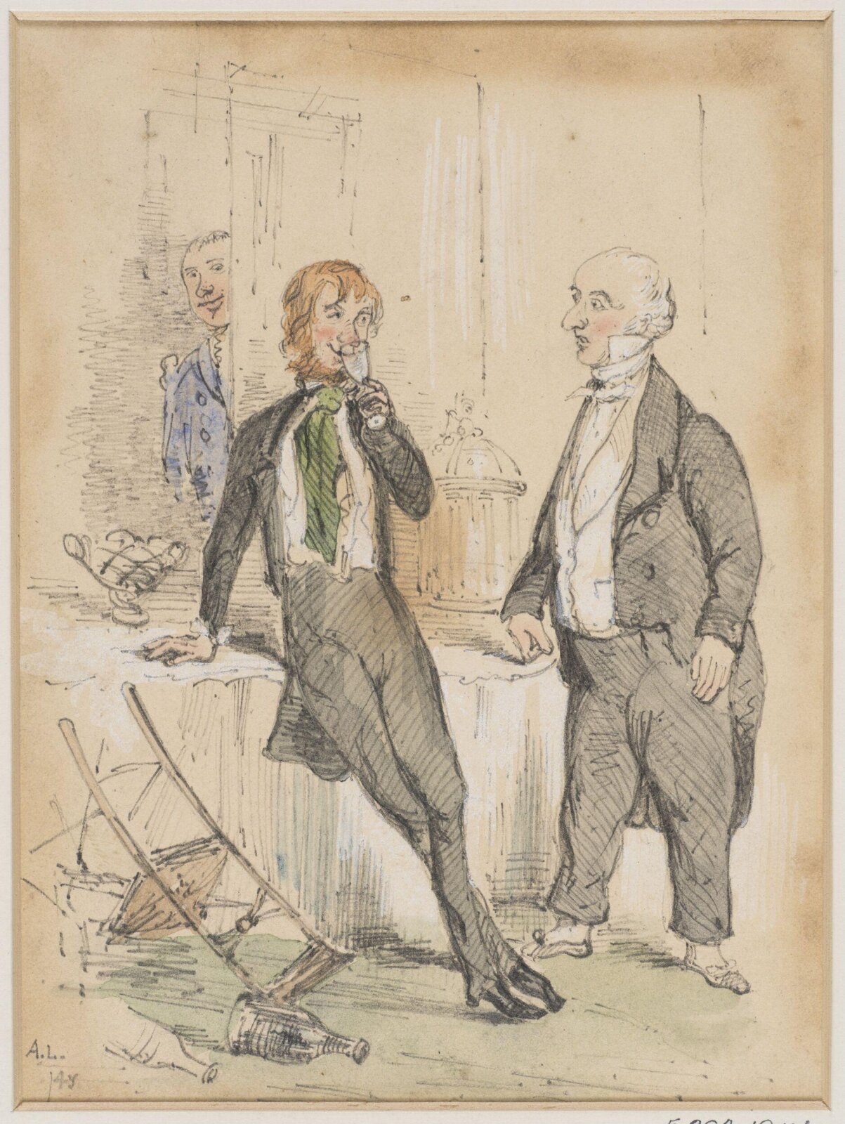 Painting, A L, 1845