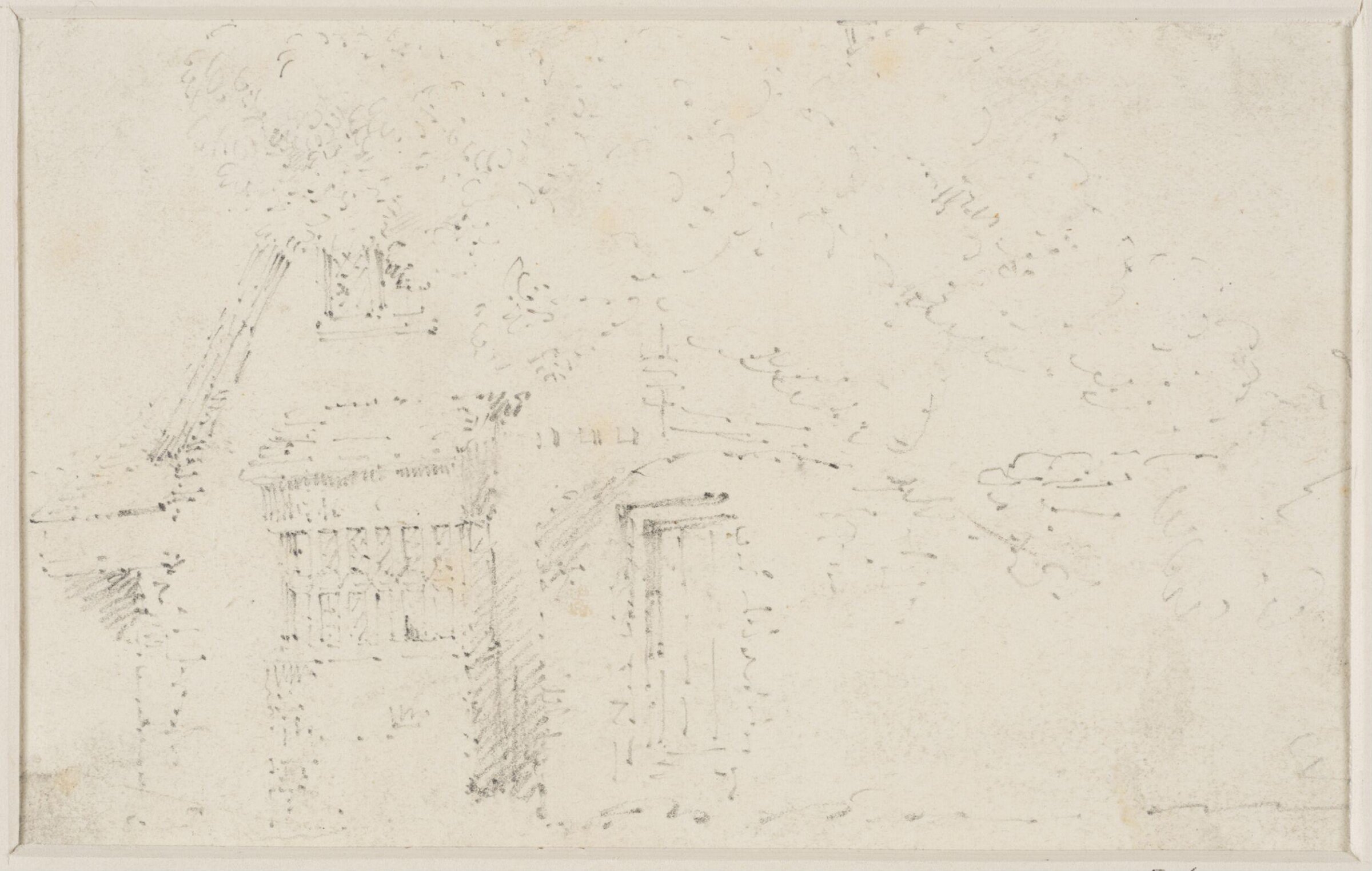 Cottage overhung by trees, Джон Селл Котман, ок. 1800–1842