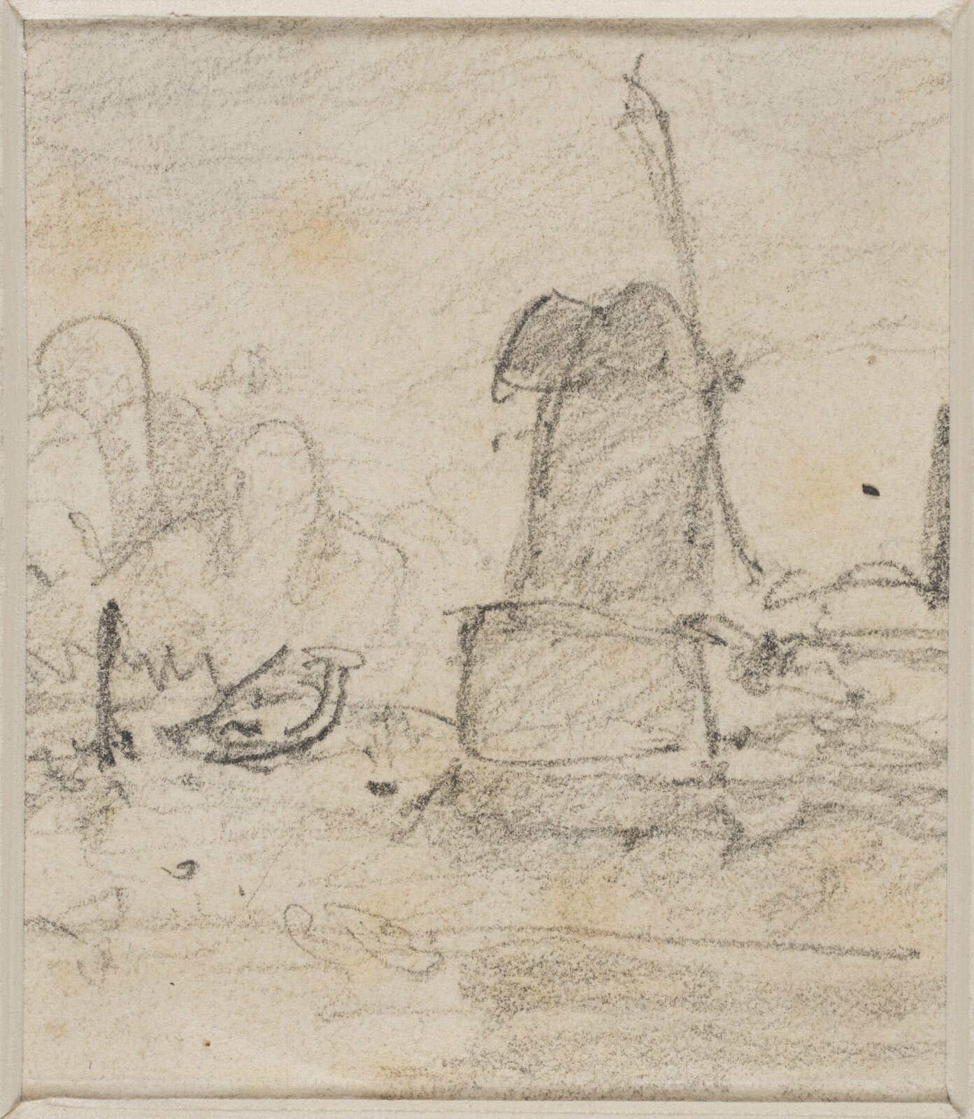 Landscape with windmill, John Sell Cotman, ca. 1800-42