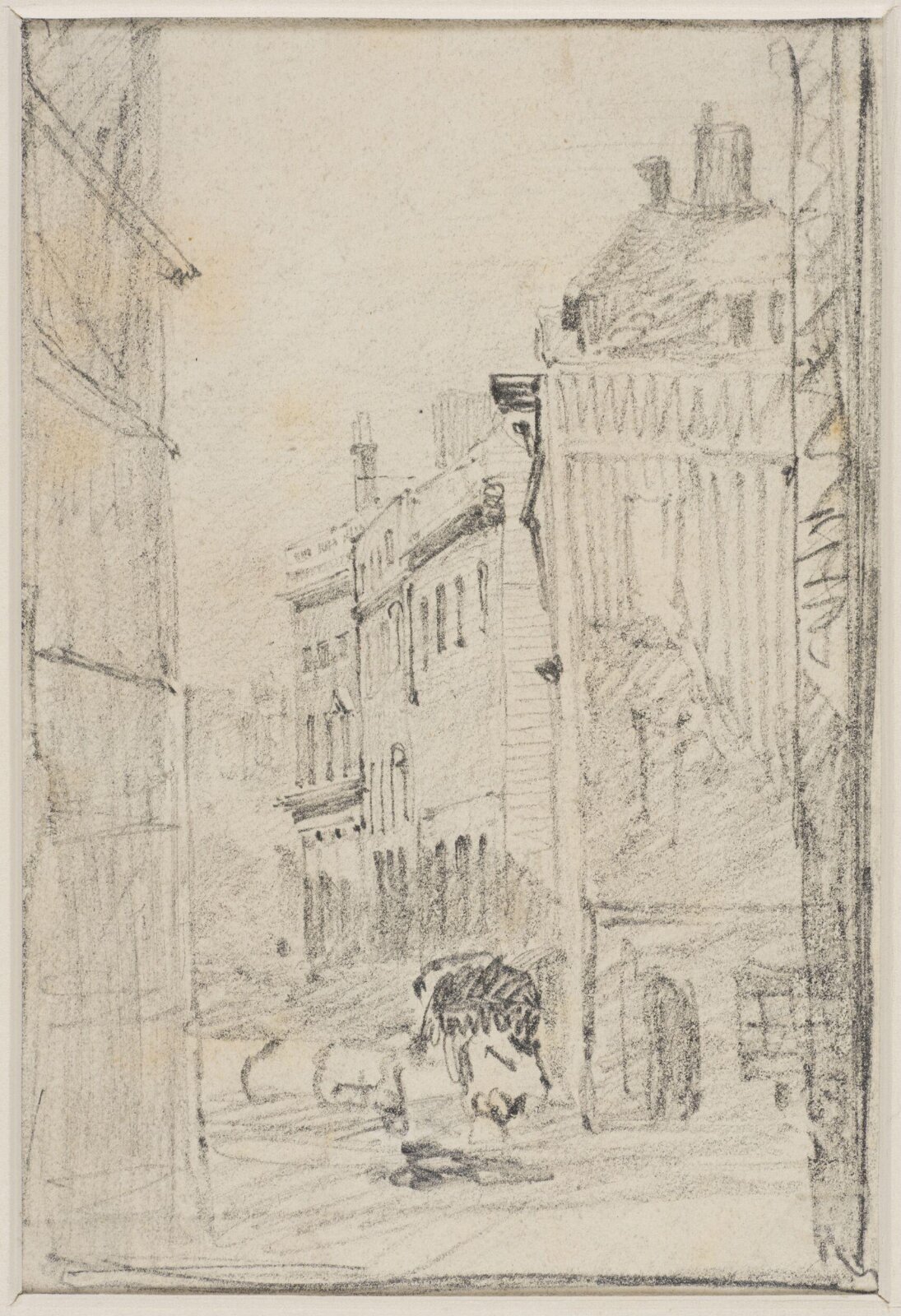 Street scene, John Sell Cotman, ca. 1800-42