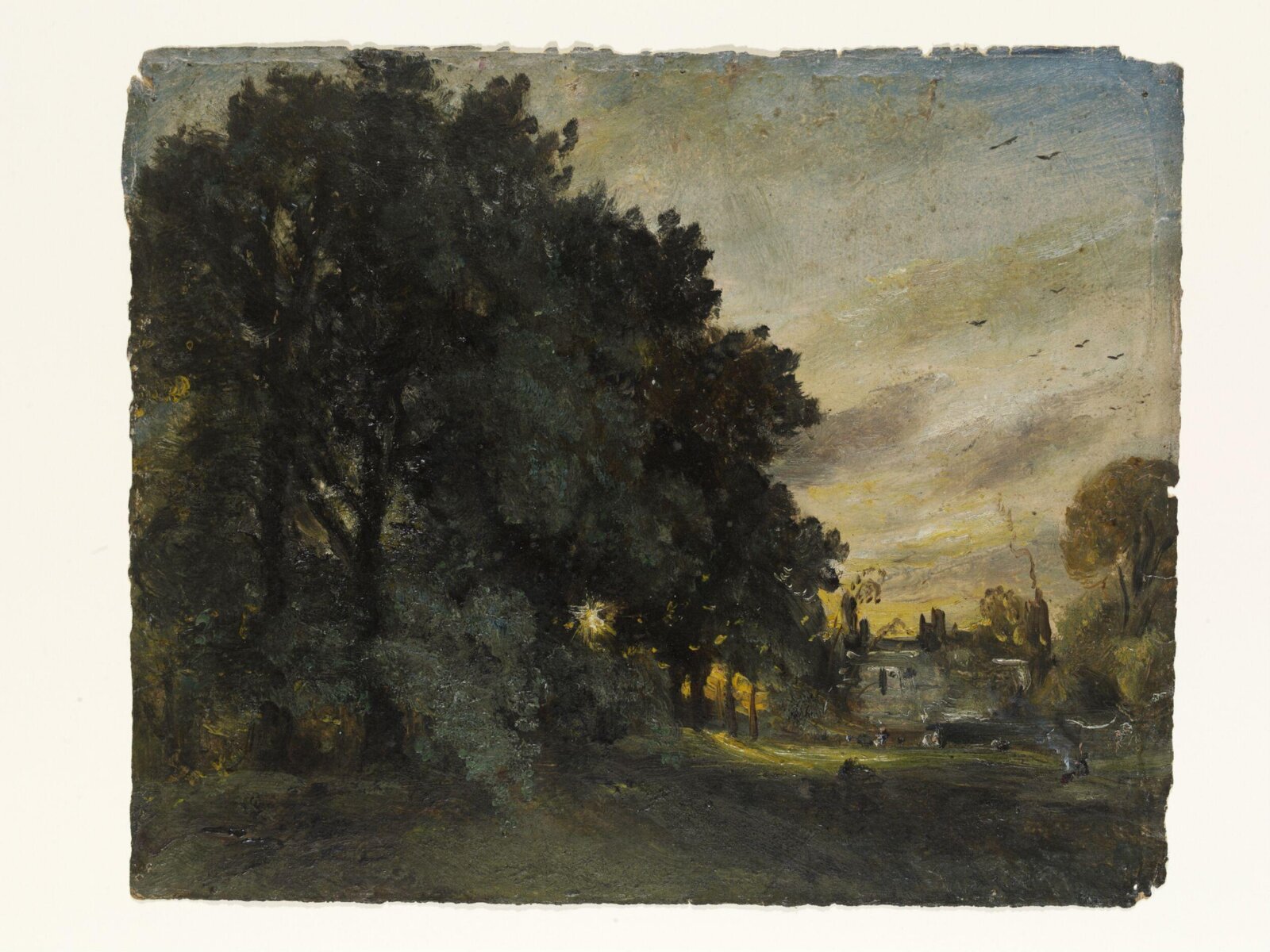 Study of a House among Trees: Evening., John Constable, 04/10/1823