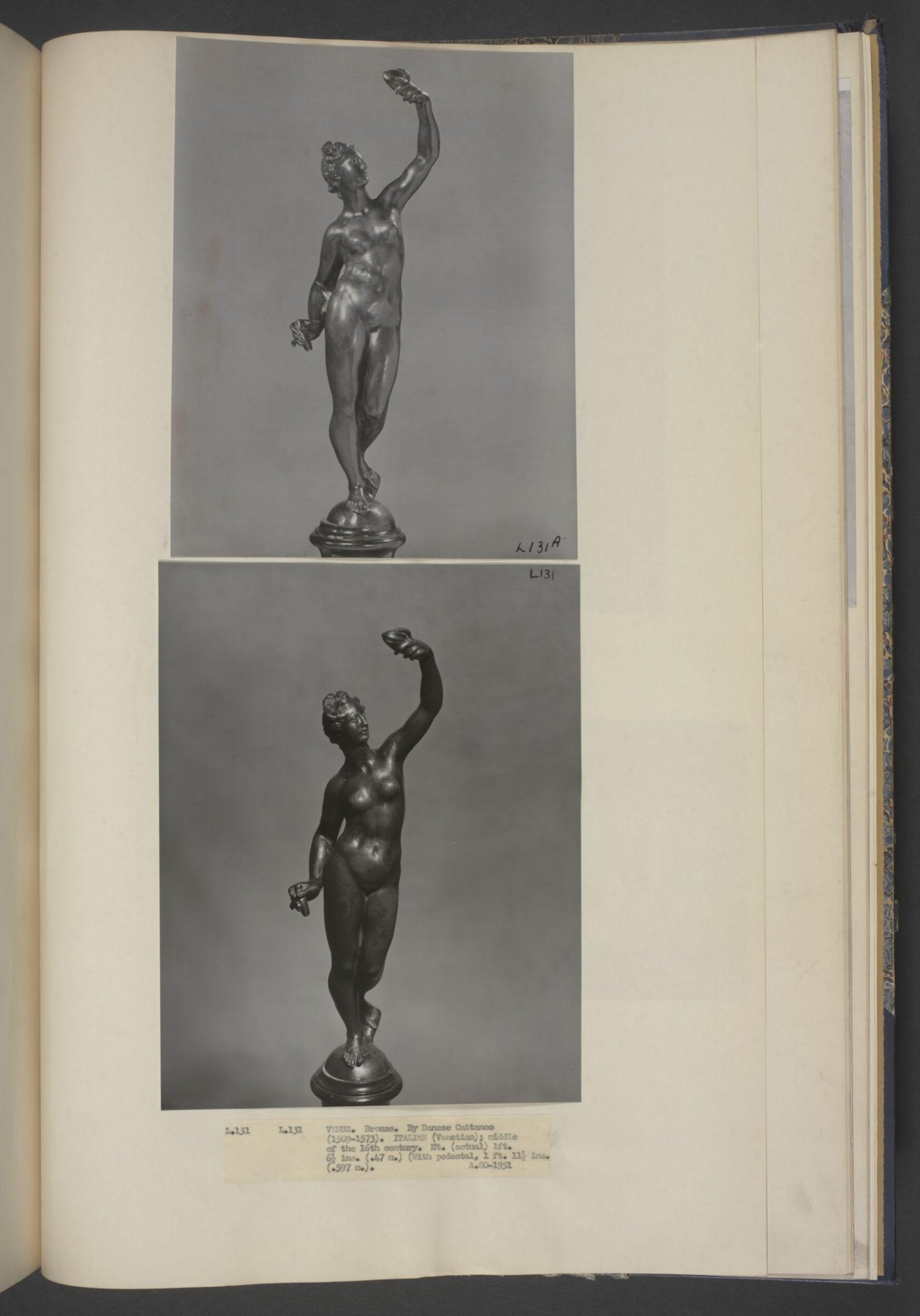 Venus, Danese Cattaneo, ca. 1550