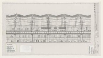 Detail elevation, International Terminal, Waterloo Station