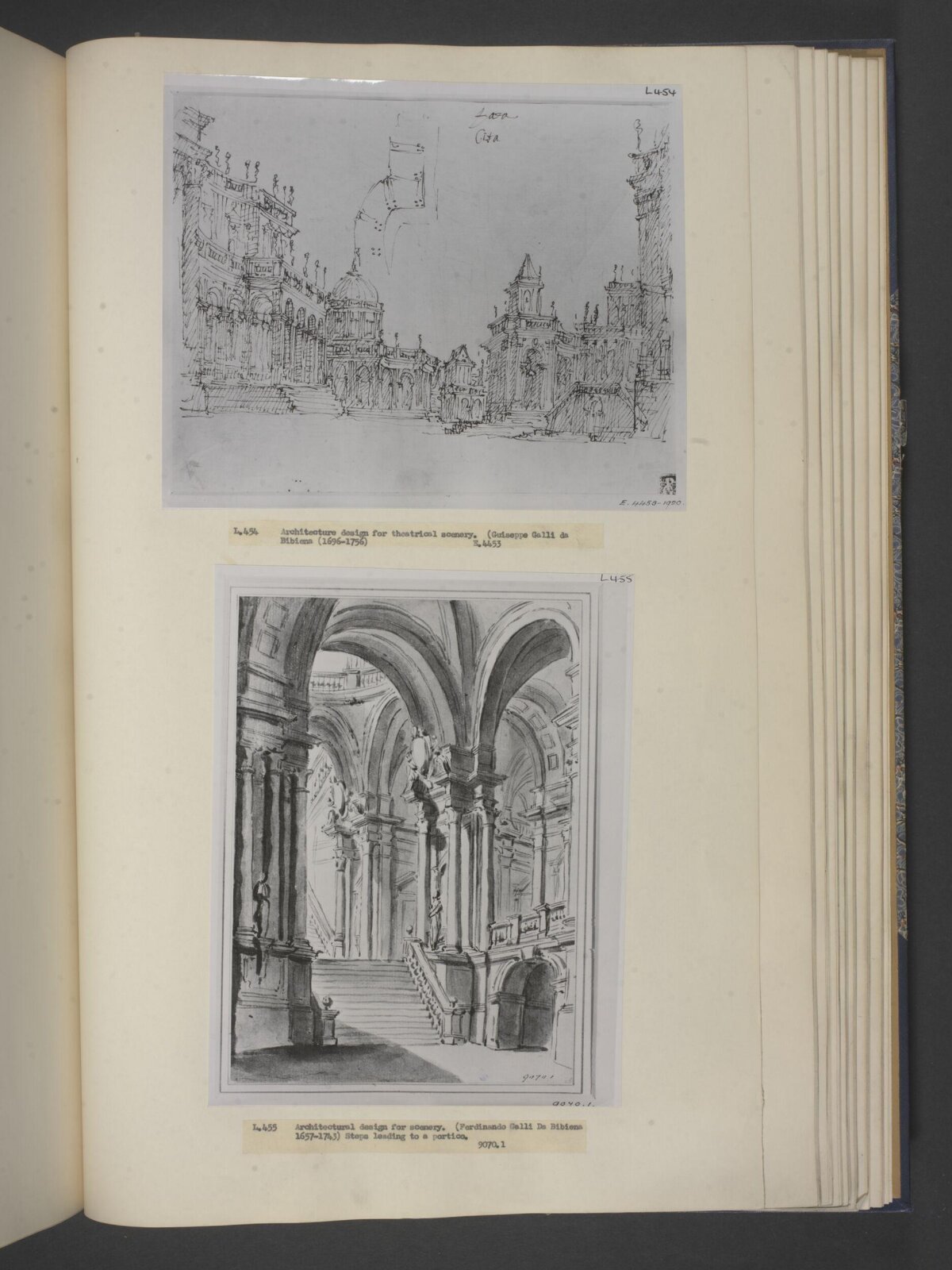 architectural design for stage set, Giuseppe Galli da Bibiena, before 1756