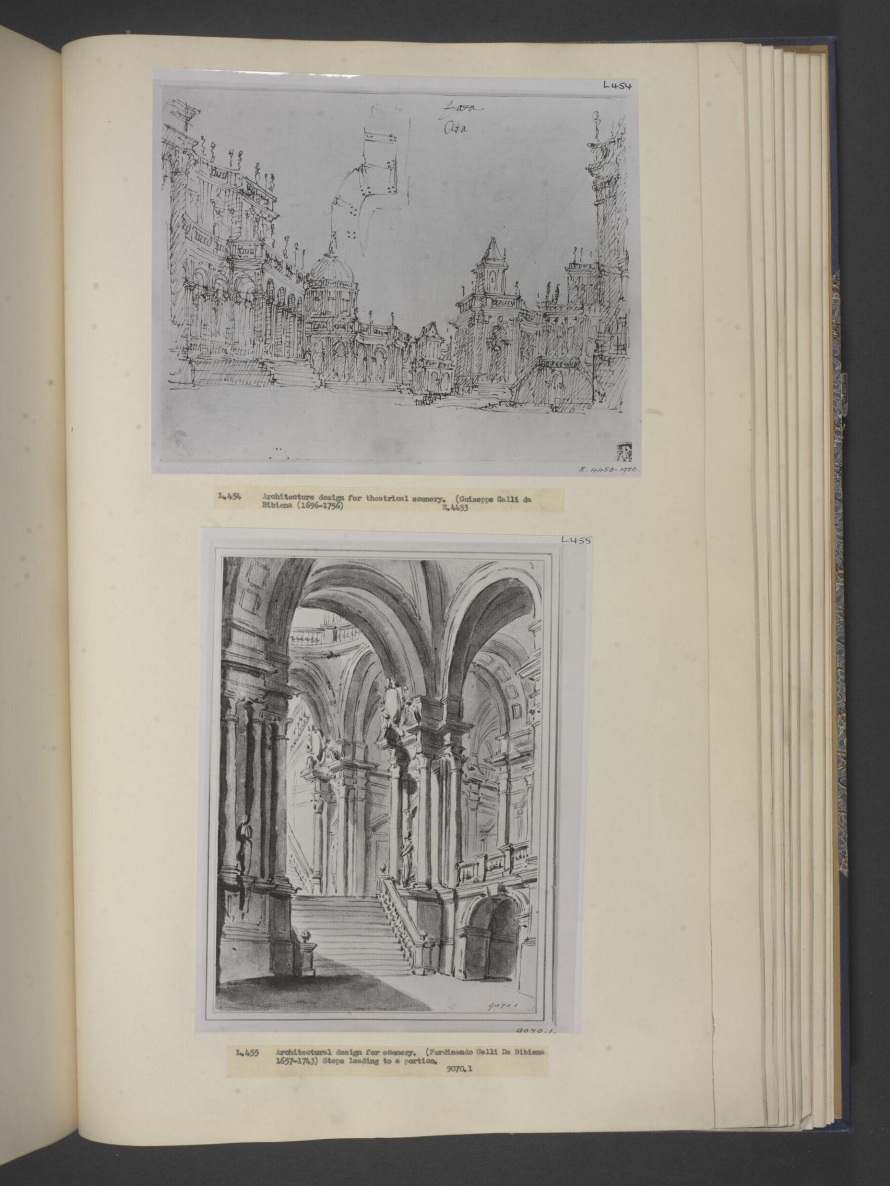 architectural design for stage set, Giuseppe Galli da Bibiena, before 1756