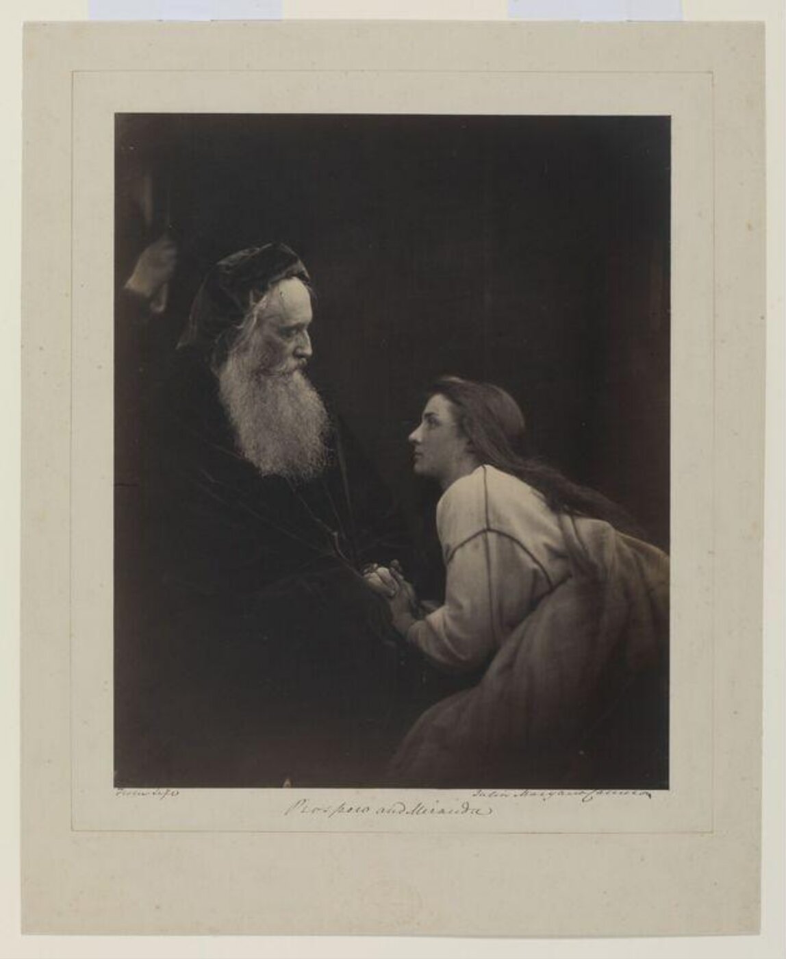 Cameron, Julia Margaret, Prospero and Miranda