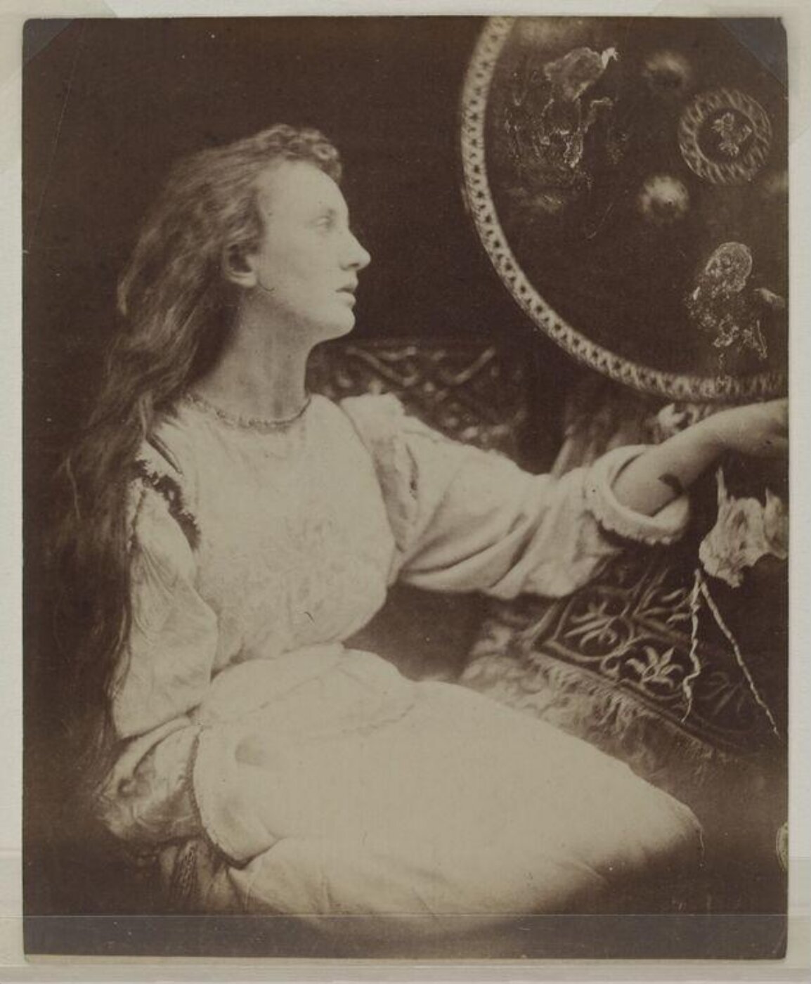 Cameron, Julia Margaret, Elaine 'the Lily maid of Astolat'